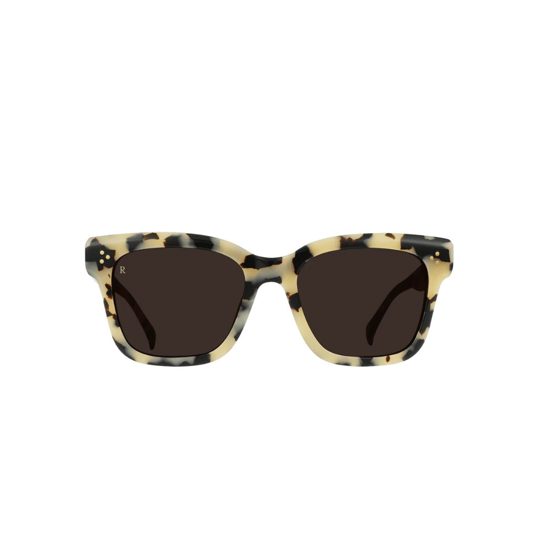 Breya Sunglasses Ivory Tortoise Frame - UV Protection Polarized Lenses for Women & Men - Perfect for Outdoor Activities, Beach, Driving & Fashion