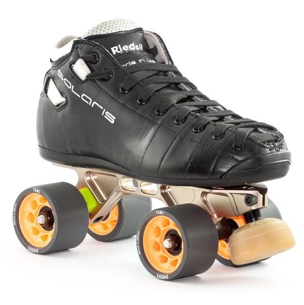 Riedell Solaris/Arius Platinum Quad Roller Skates Package - Premium Figure Skates for Women & Men - Perfect for Ice Skating Rinks, Roller Derby & Artistic Performances