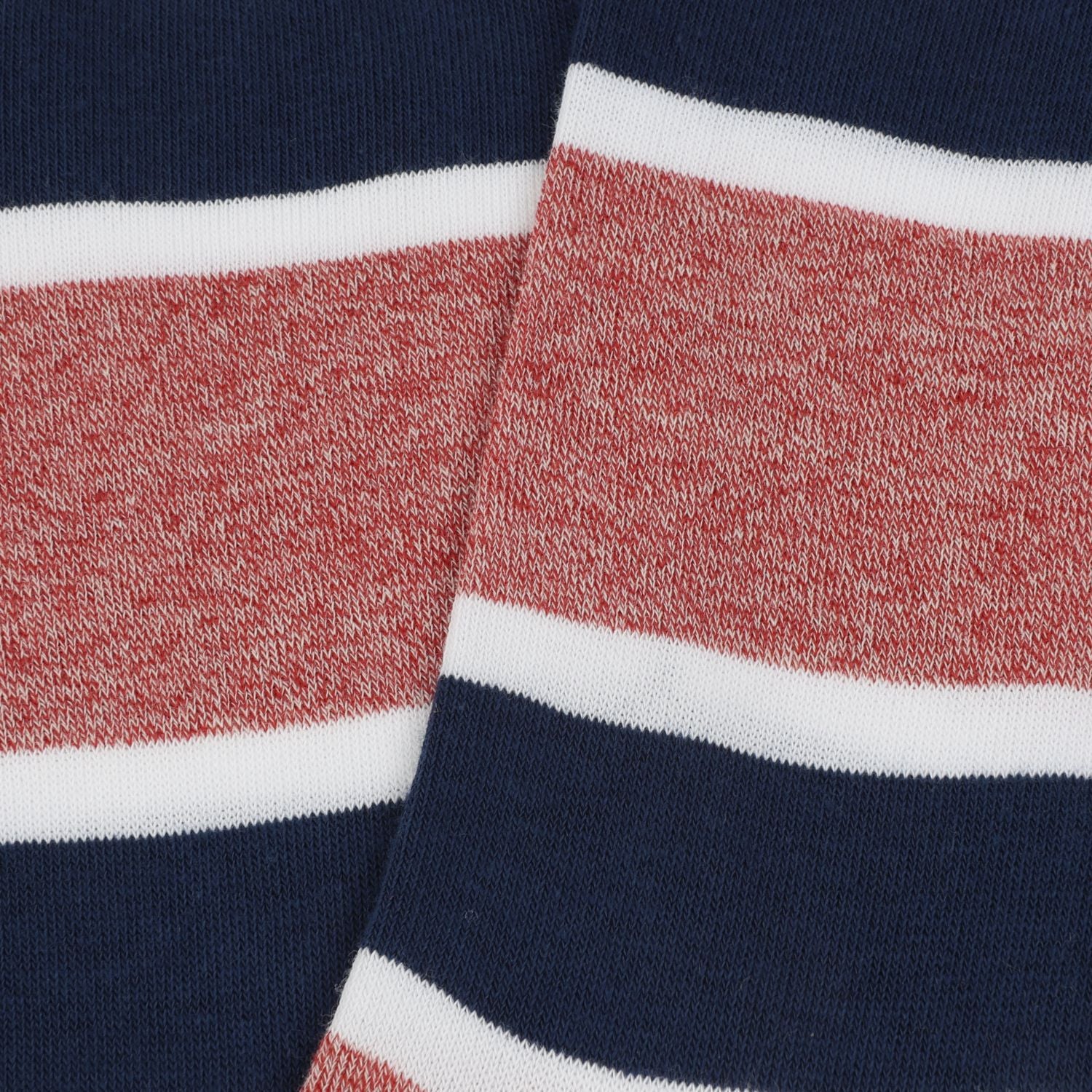 Men's Marl Stripe Cotton Socks - Breathable & Comfortable Casual Crew Socks for Everyday Wear, Workout & Outdoor Activities
