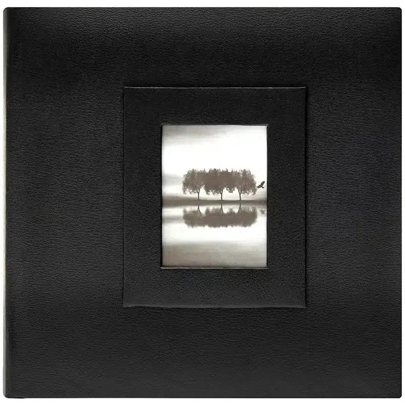Kenro Savoy Black 100-Pocket 5x7 Photo Slip-In Album - Perfect for Wedding, Family & Portrait Photos Storage and Display