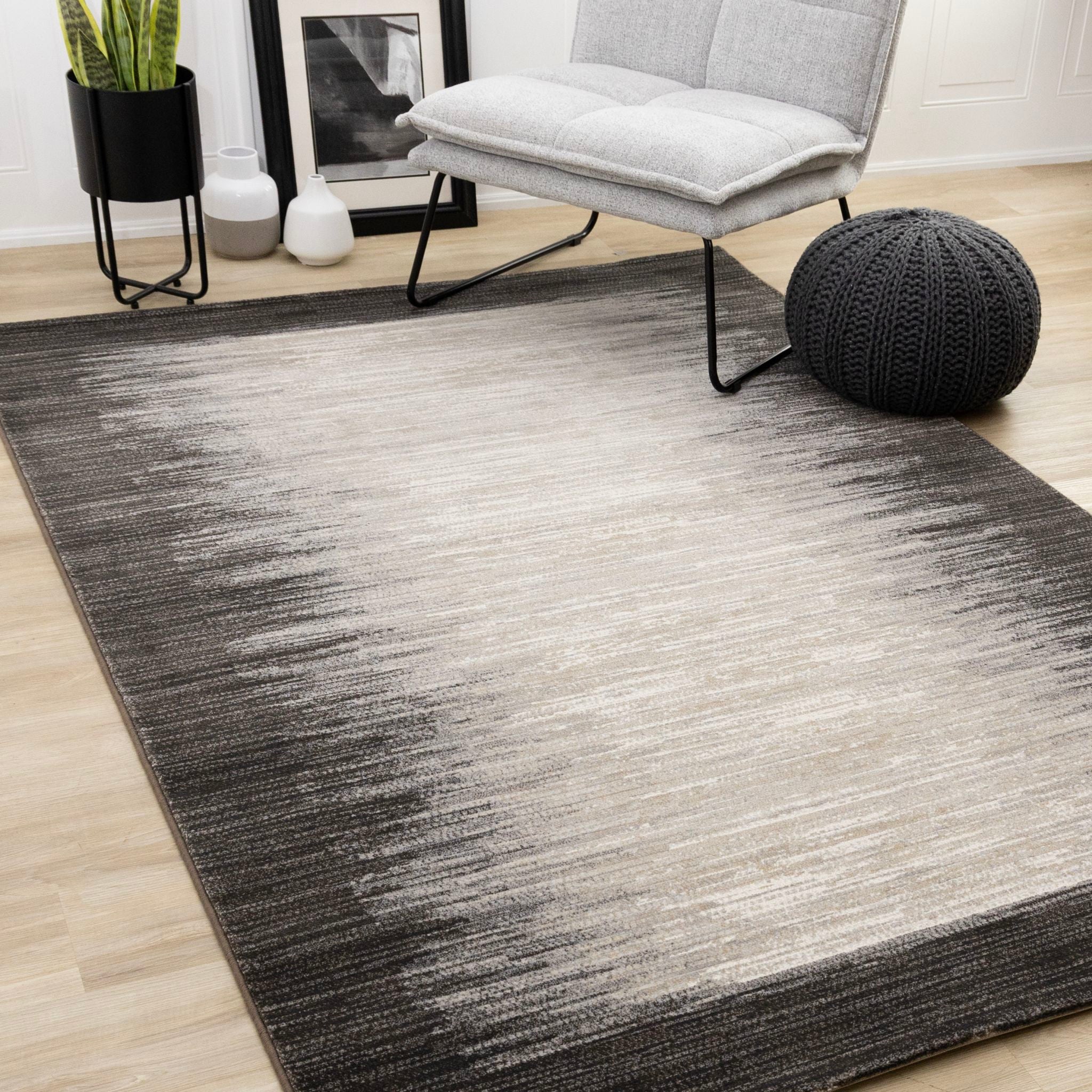 5x8 Aurora Area Rug - Soft Modern Non-Slip Living Room Rug for Bedroom, Home Decor - Perfect for Cozy Spaces & High Traffic Areas