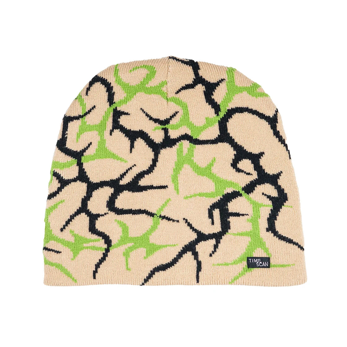 Timescan Synapse Reversible Beanie - Winter Knit Hat for Men & Women - Warm Fleece Lined Skull Cap for Outdoor Activities, Running, Hiking & Casual Wear