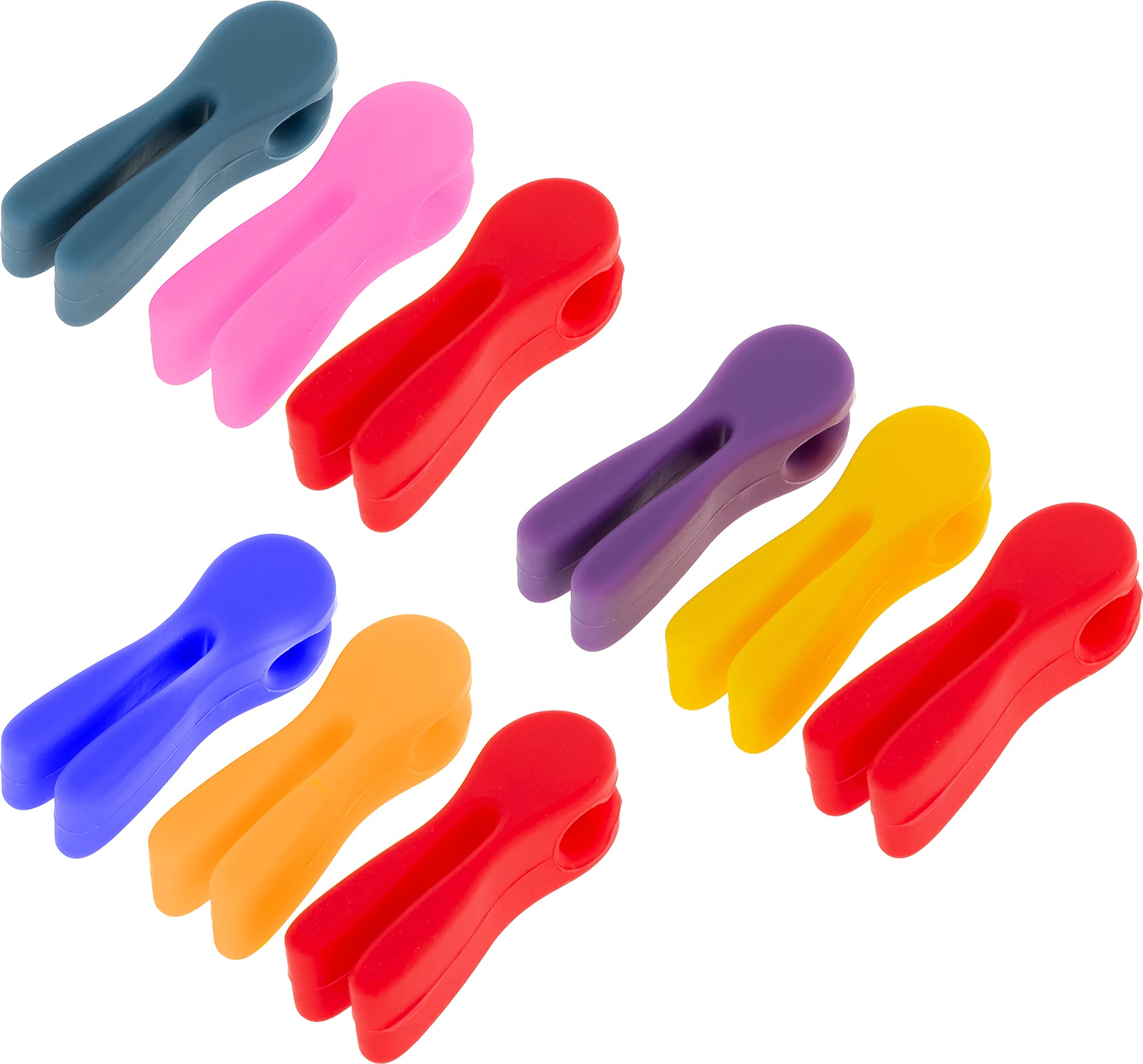 3-Pack Plastic Pot Utensil Clip - Spoon Holder for Cooking Pots - Non-Slip Kitchen Tool Rest for Stovetop Use - Perfect for Stirring, Serving & Keeping Utensils Clean While Cooking