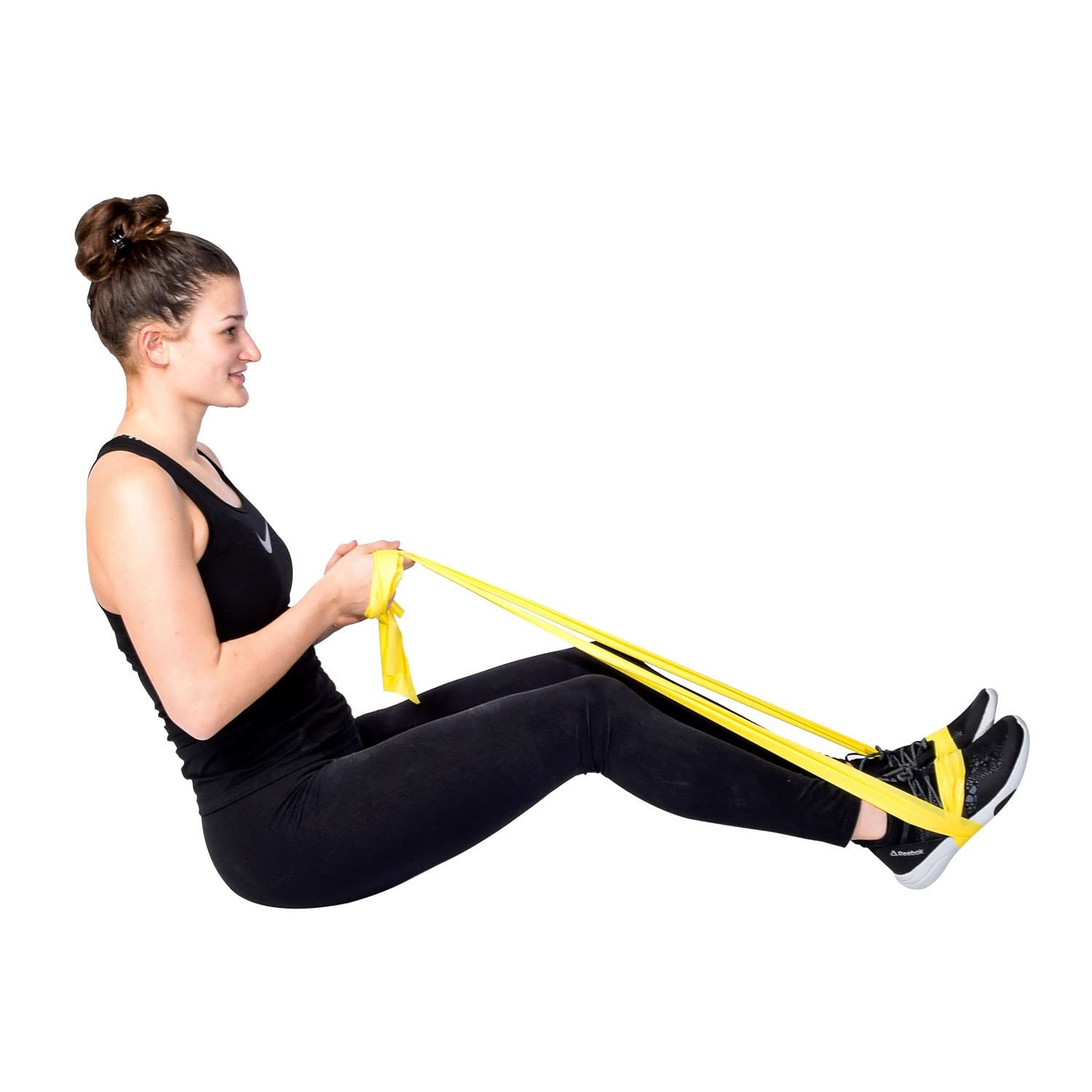 DITTMANN 25m Light Yellow Resistance Band - Stretchable Fitness Bands for Home Workouts, Yoga, Pilates & Strength Training - Ideal for Gym, Physical Therapy & Full Body Exercise