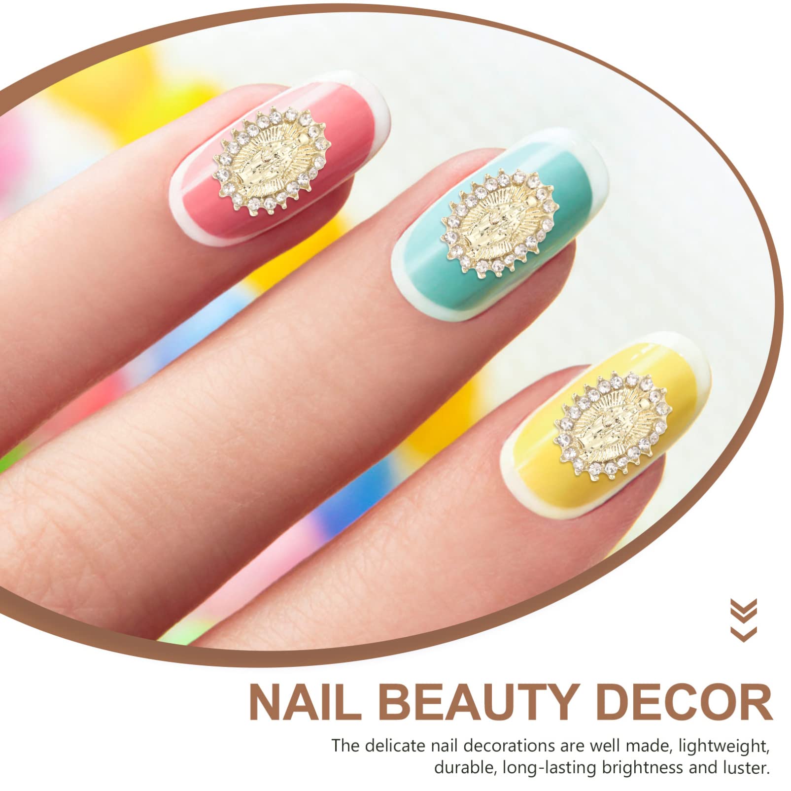 FOMIYES 20pcs Nail Art Rhinestones - Assorted Nail Gems, Pearls, Crystals & Alloy Charms for DIY Nail Decoration | Perfect for Manicures, Salon Nail Art & Home Nail Design