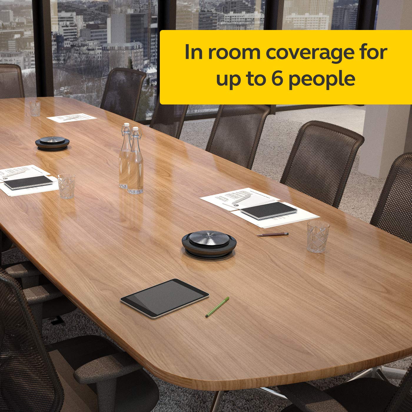 Jabra Speak 710 MS Wireless Bluetooth Speakerphone with USB Adapter - Portable Conference Speaker for Crystal Clear Calls | Certified for Microsoft Teams, Zoom & Skype | Perfect for Home Office, Remote Work & Business Meetings Anywhere