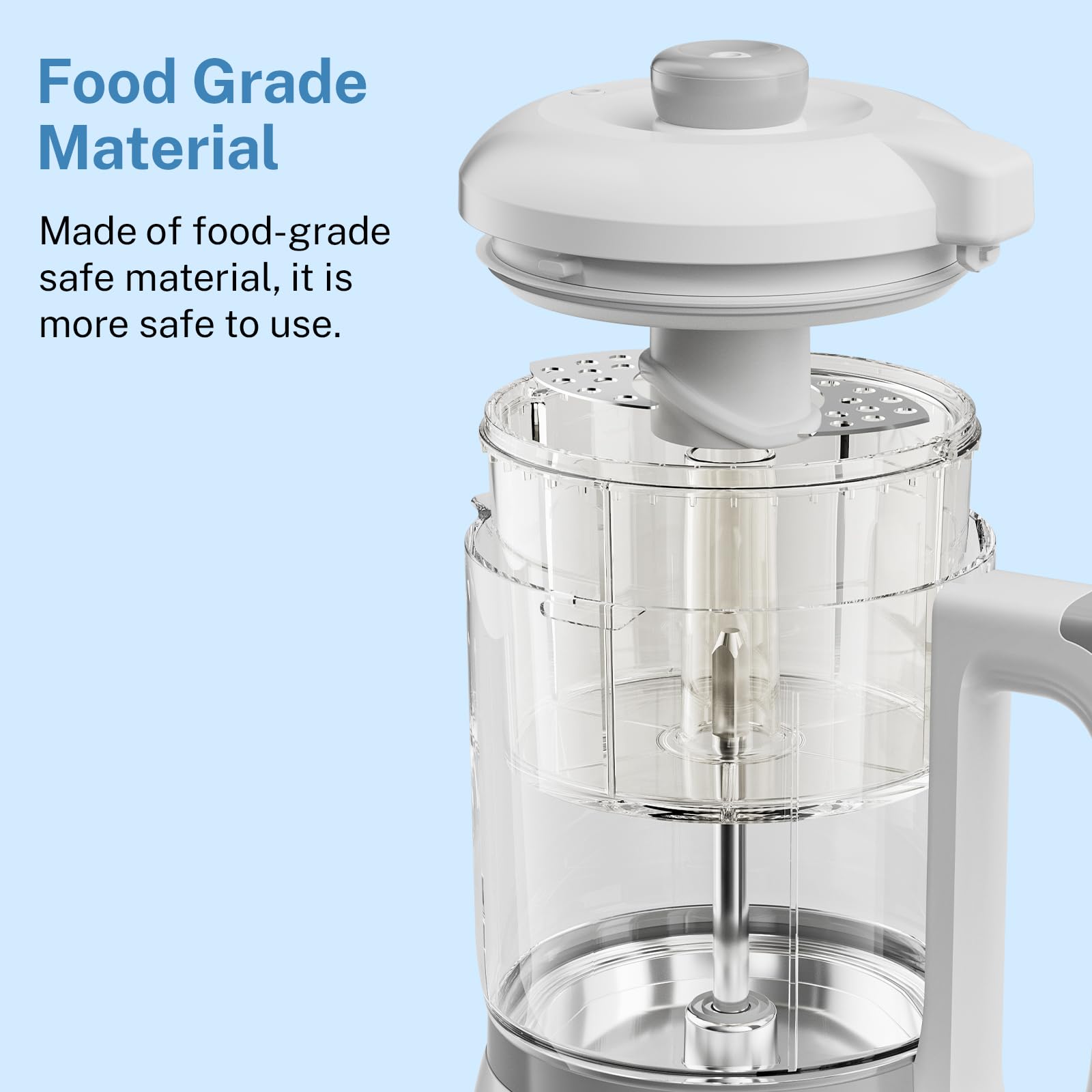 **Ollygrin Baby Food Maker - 4-in-1 Steamer, Blender, Grinder & Puree Machine for Infants | Auto Cooking & Touch Screen | Perfect for Homemade Baby Food Prep (White)**    **Usage Scenarios:** Ideal for busy parents to quickly prepare fresh, healthy baby food at home, perfect for steaming veggies, blending fruits, and grinding meats for homemade purees.