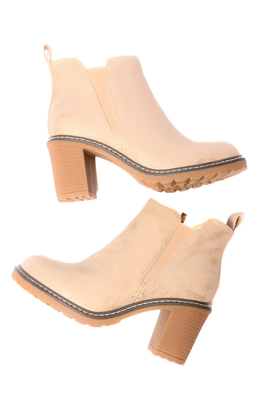 Gold Bite Me Bootie - Stylish Women's Heeled Sandals for Parties, Weddings & Night Out