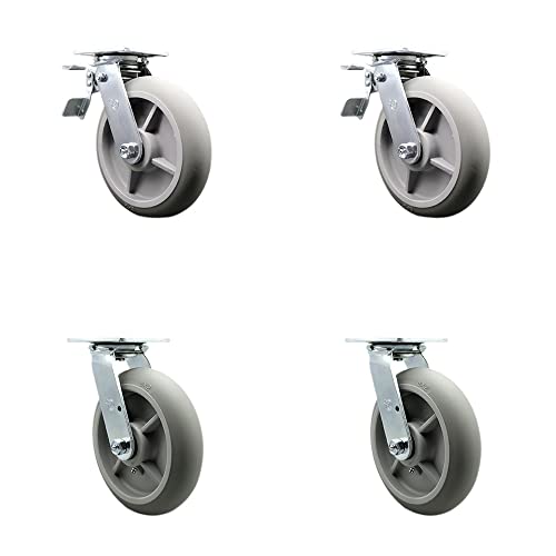 4 Swivel w/2 Total Lock Brakes