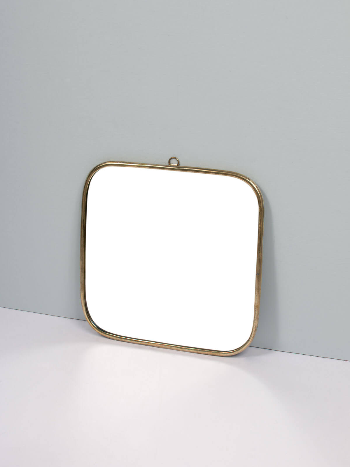 Handcrafted Moroccan Brass Square Mirror - Vintage Boho Decor for Living Room, Bedroom & Entryway