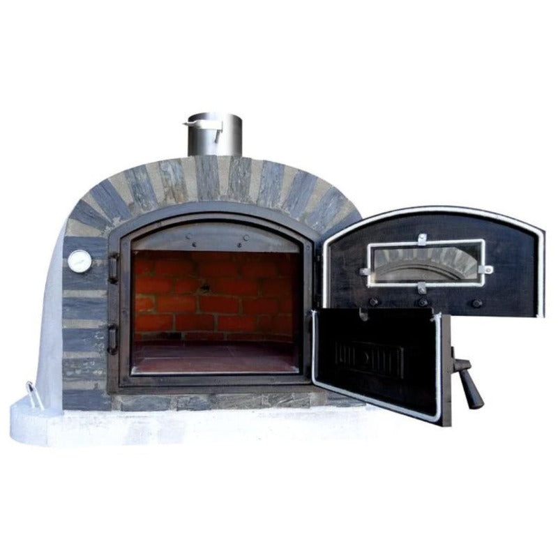 Premium Lisboa Brick Pizza Oven Stone Arch - Outdoor Wood Fired Oven for Authentic Italian Pizza, Bread & Baking - Perfect for Backyard, Patio & Garden Cooking