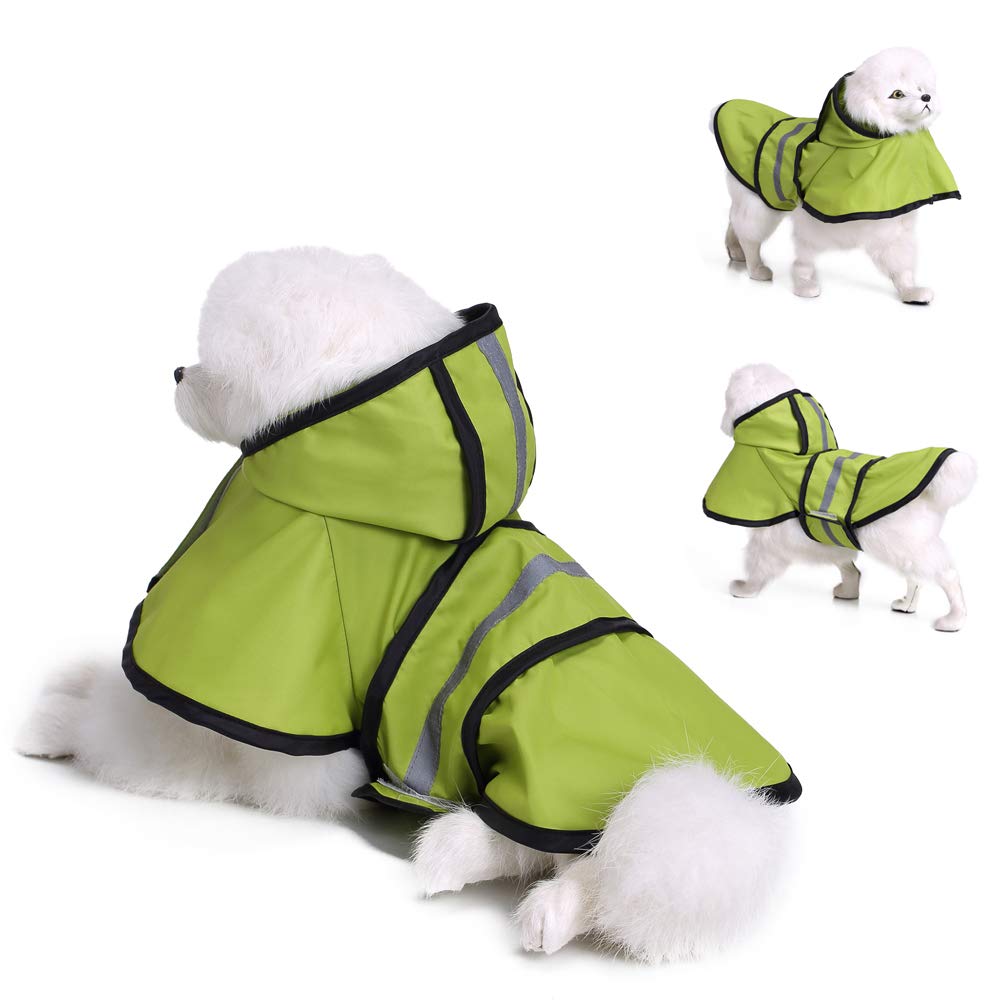 Waterproof Reflective Hooded Dog Raincoat - Adjustable for Small, Medium & Large Dogs - Ideal for Walking, Hiking & Outdoor Adventures