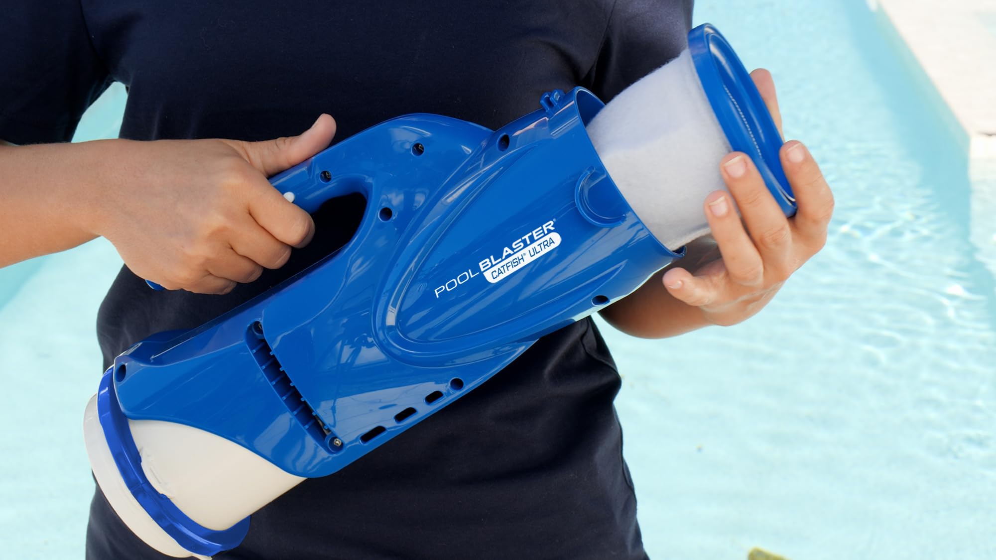 POOL BLASTER Catfish Ultra Rechargeable Battery-Powered Pool Cleaner - Ideal for In-Ground & Above Ground Pools to Remove Leaves, Dirt, Sand & Silt | Perfect for Weekly Pool Maintenance and Quick Cleanups