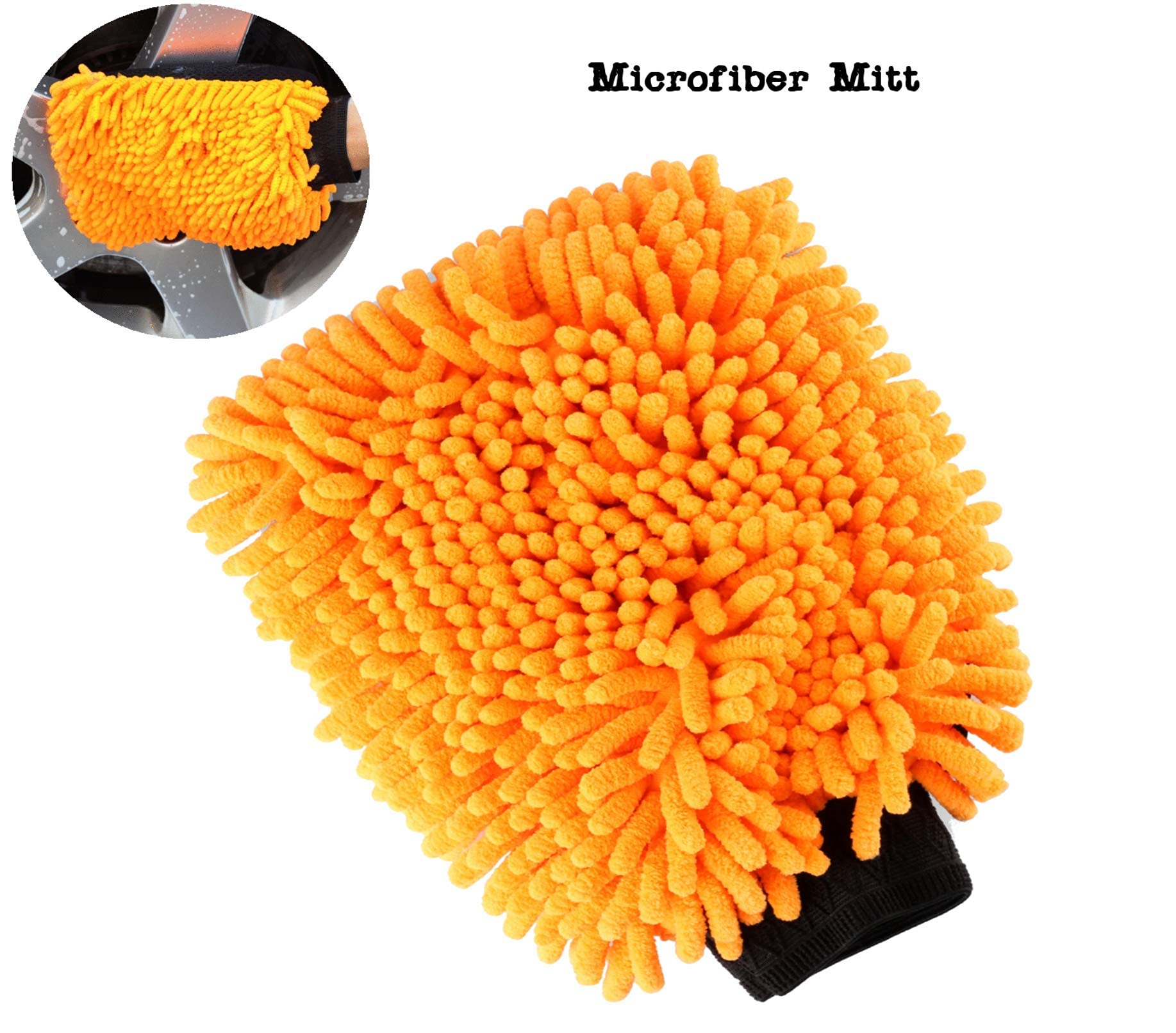SCRUBIT Premium Car Cleaning Kit with 2 Microfiber Sponges - Includes Window Squeegee, Wheel Brush, Wash Mitt & Microfiber Cloth - Complete Auto Detailing Set for Car Washing, Interior & Exterior Cleaning - Perfect for Home, Garage & Professional Use