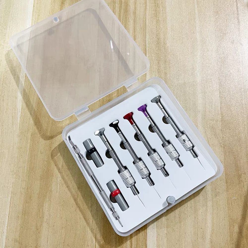 Kevisae Professional Micro Precision Screwdriver Set - 5 Replaceable Blades for Watch, Eyeglass & Jewelry Repair - Perfect for Watchmakers, Jewelers & DIY Electronics Repair