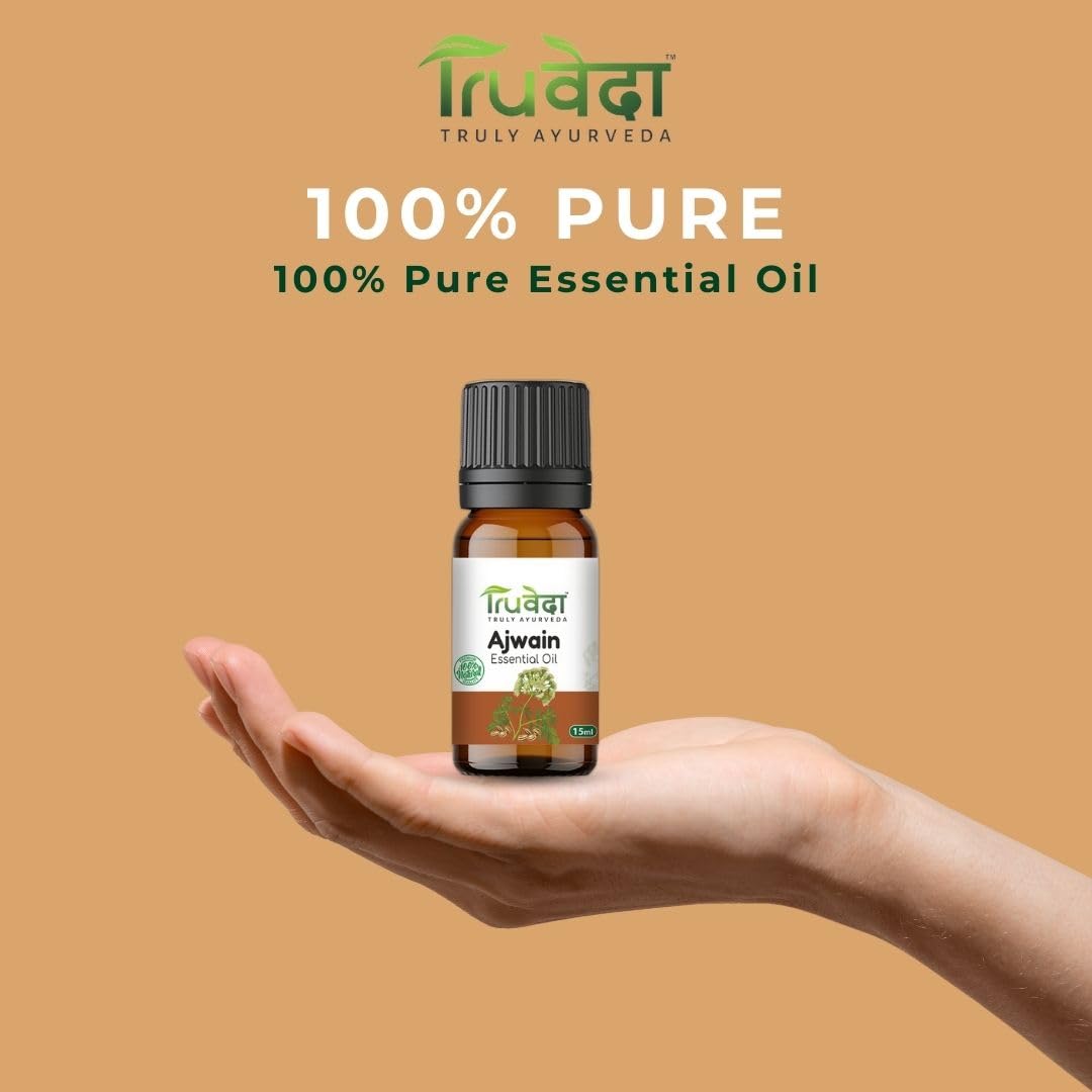 Truveda 100% Pure & Natural Camphor Oil for Skin, Hair Care & Aromatherapy - 15ml Essential Oil for Relaxation, Massage & DIY Beauty Recipes