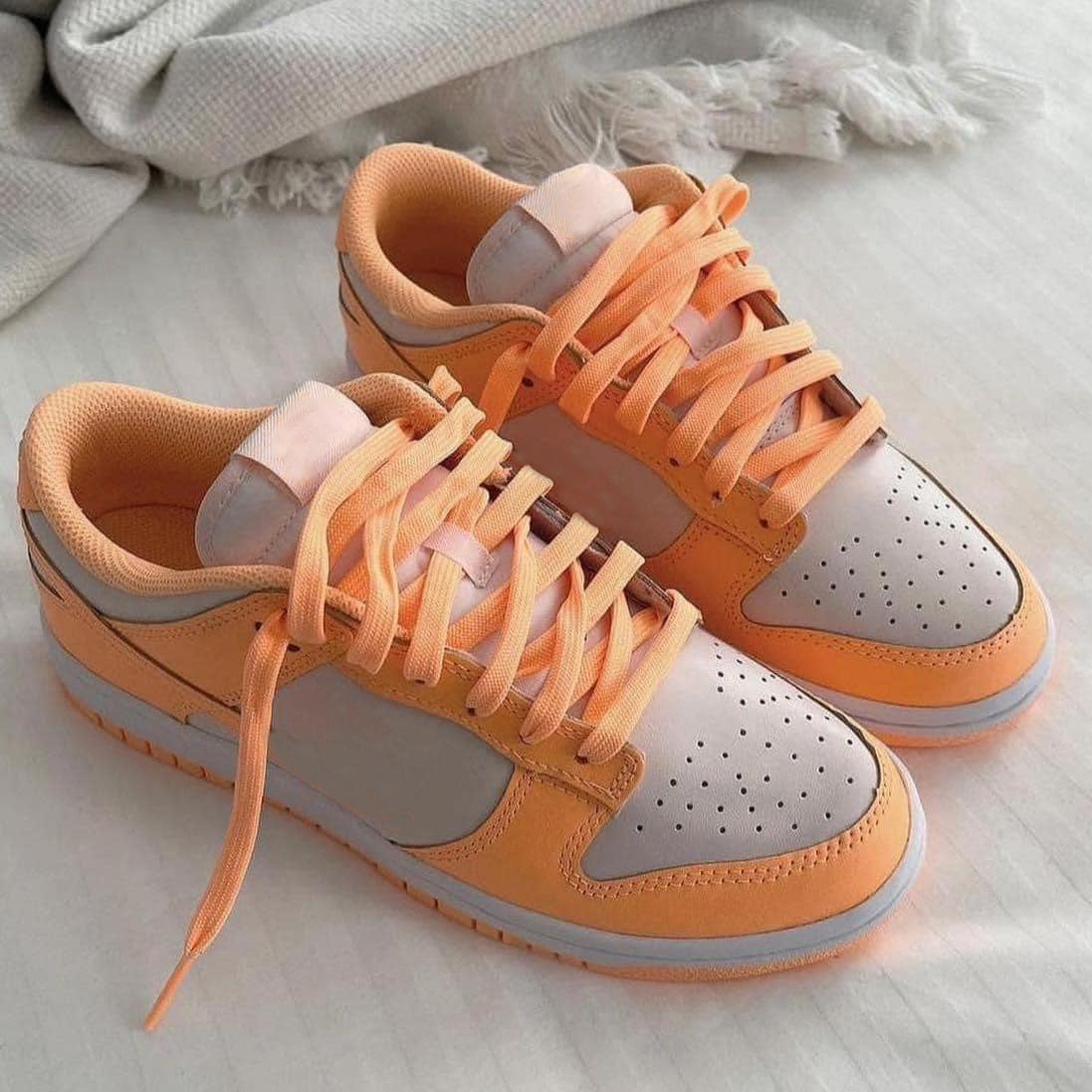 Trendy Orange Sneakers for Women - Lightweight Comfortable Walking Shoes - Perfect for Running, Gym & Casual Outfits