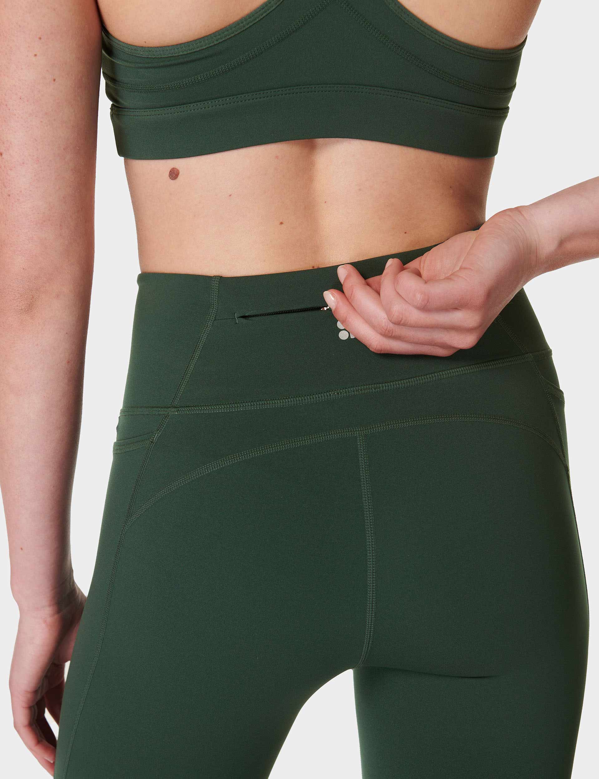 Power Bootcut Wrap Waist Yoga Pants for Women - Comfortable Gym Trousers with High Waist Design - Trek Green - Perfect for Yoga, Workouts & Casual Wear