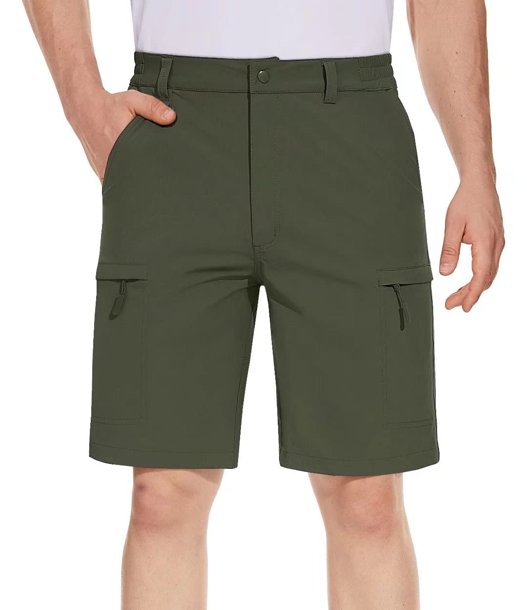 BIYLACLESEN Men's Quick Dry Stretch Cargo Hiking Shorts - Lightweight Outdoor Shorts with 5 Pockets for Golf, Fishing, Camping & Travel - Perfect for Summer Adventures and Active Lifestyles