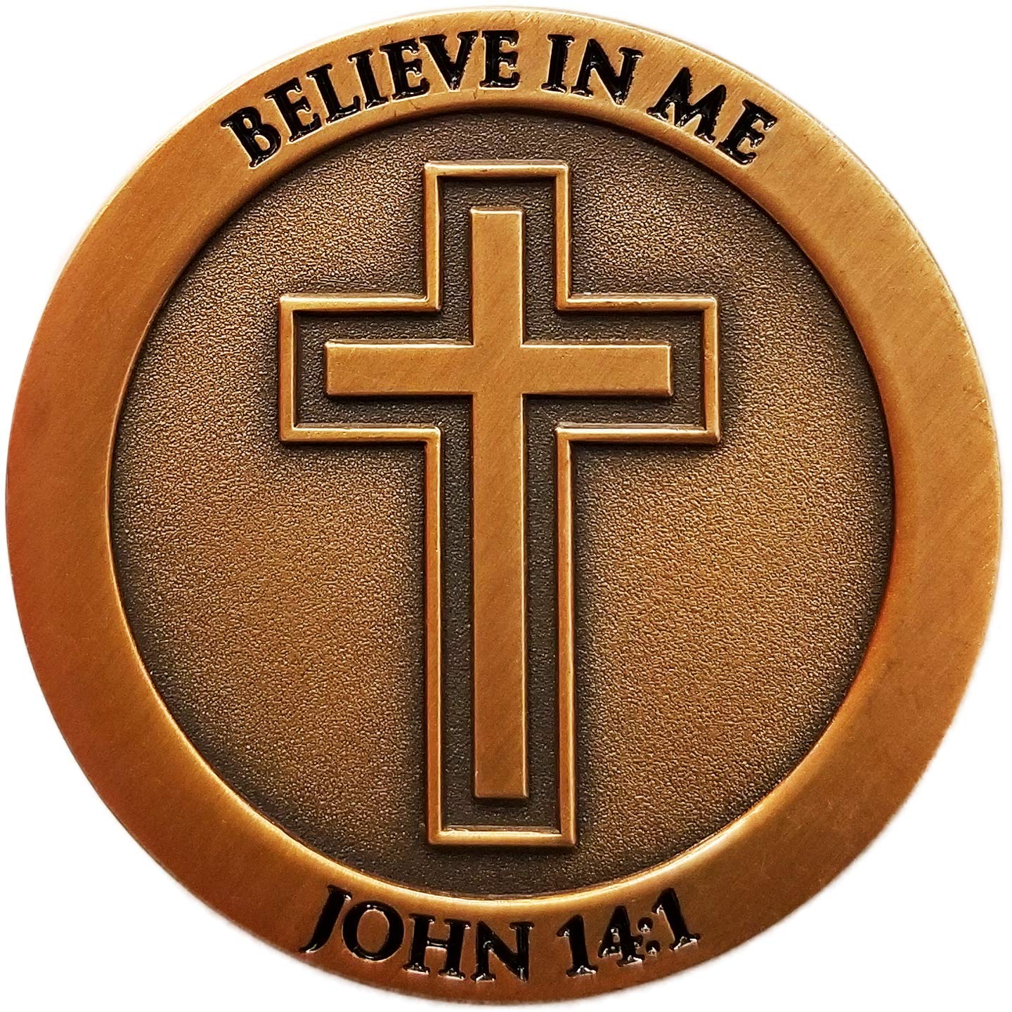 10 Pack Don't Be Anxious Coin Set - Antique Gold Plated Worry Stones for Anxiety Relief, Inspirational Challenge Coins with 1 Peter 5:7 Verse - Perfect for Stress Management, Office Desk Decor & Thoughtful Christian Gifts