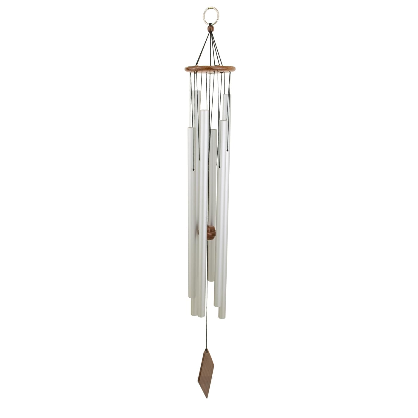 Premium Solfeggio Frequency Wind Chimes Set - 6 Tuned Healing Chimes for Sound Therapy & Meditation | Indoor/Outdoor Relaxation & Spiritual Harmony