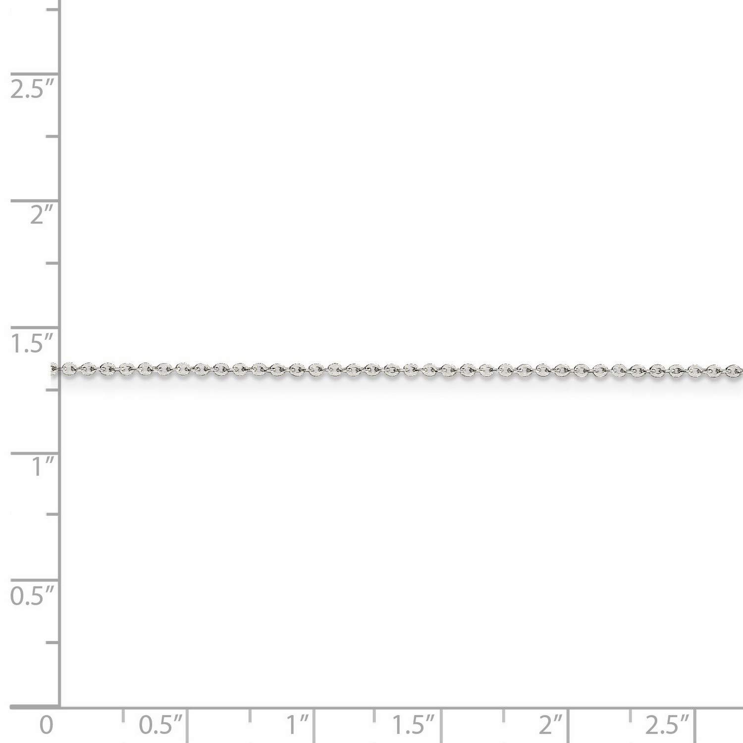 .925 Sterling Silver Flat Link Cable Chain Necklace & Bracelet - Dainty Jewelry for Women, Men - Perfect for Layering, Gift Giving & Everyday Wear