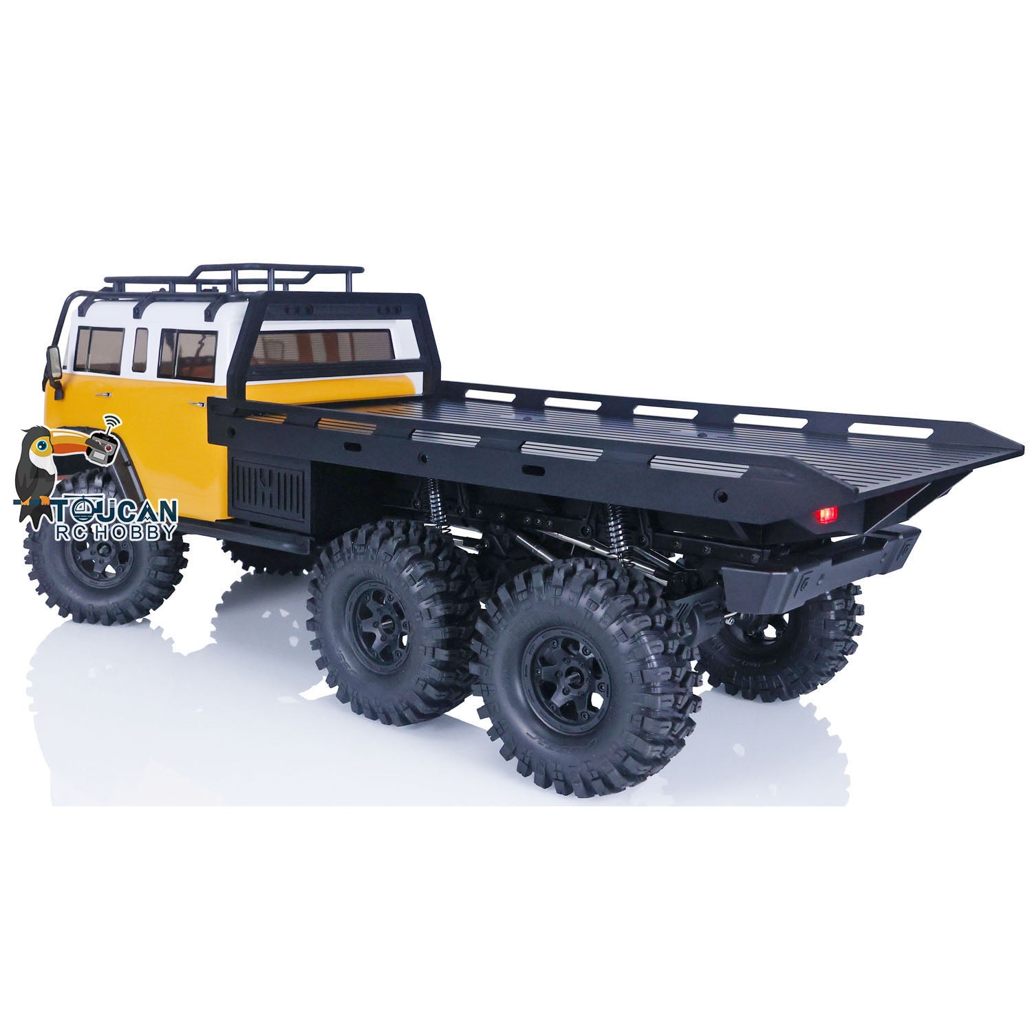 CrossRC JT6 1/10 Scale 6WD RC Crawler Truck - 2.4GHz Remote Control, ESC, Motor & LED Lights - DIY Off-Road Vehicle for Rock Crawling & Trail Adventures