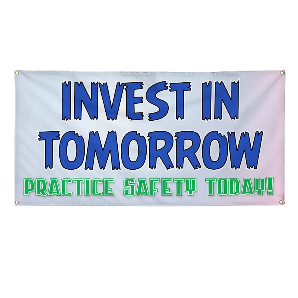 Vinyl Banner Multiple Sizes - Weatherproof Outdoor Business Sign with 10 Grommets (60x144 Inches) - Durable Industrial Yard Signs for Safety, Advertising & Events - Perfect for Construction Sites, Retail Stores & Outdoor Promotions