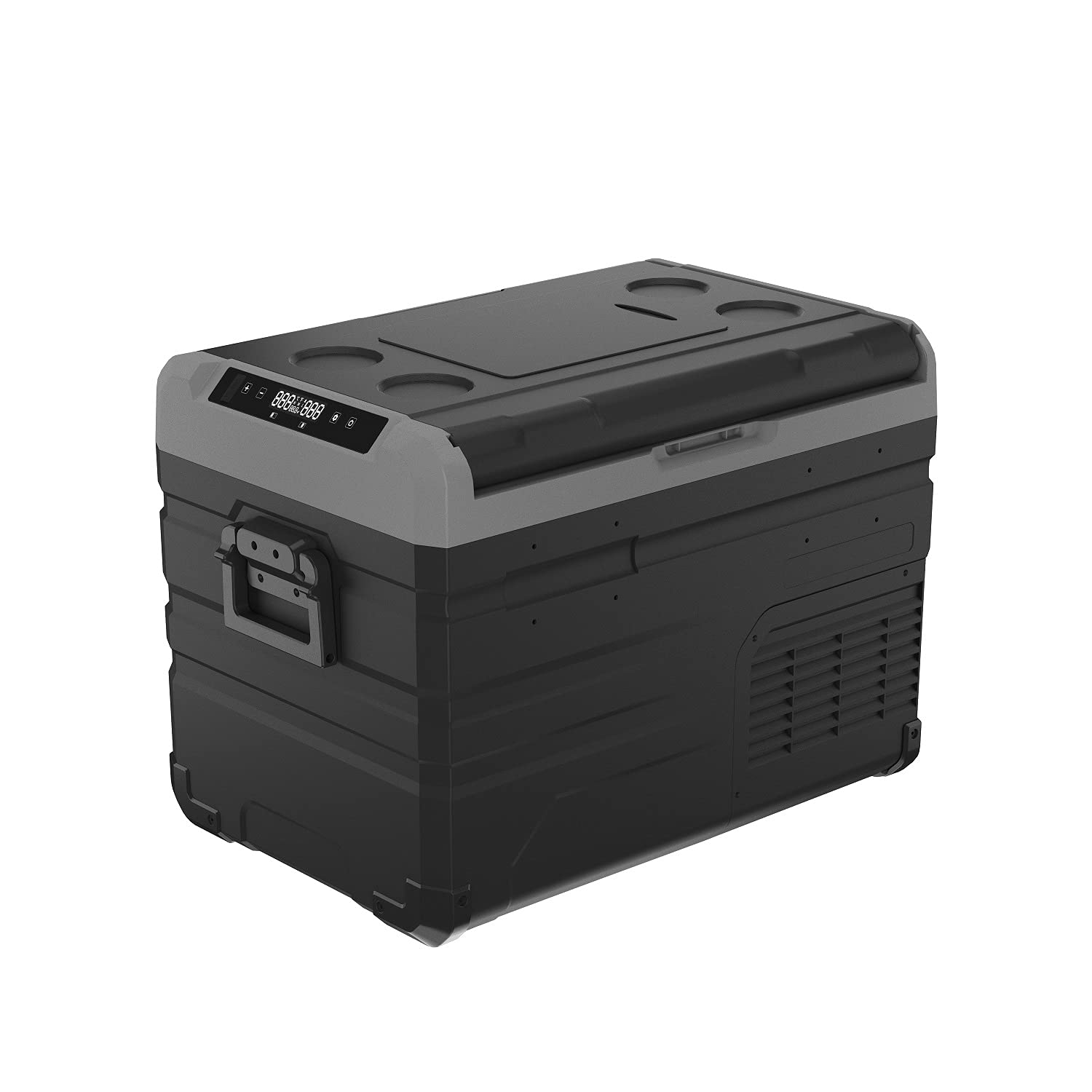 Alpicool TW35 37 Quart (35 Liter) Portable Refrigerator - Dual Zone Temperature Control, Compact Mini Fridge Freezer for Car, RV, Truck | Perfect for Camping, Road Trips, Fishing & Outdoor Adventures (12V/24V DC)