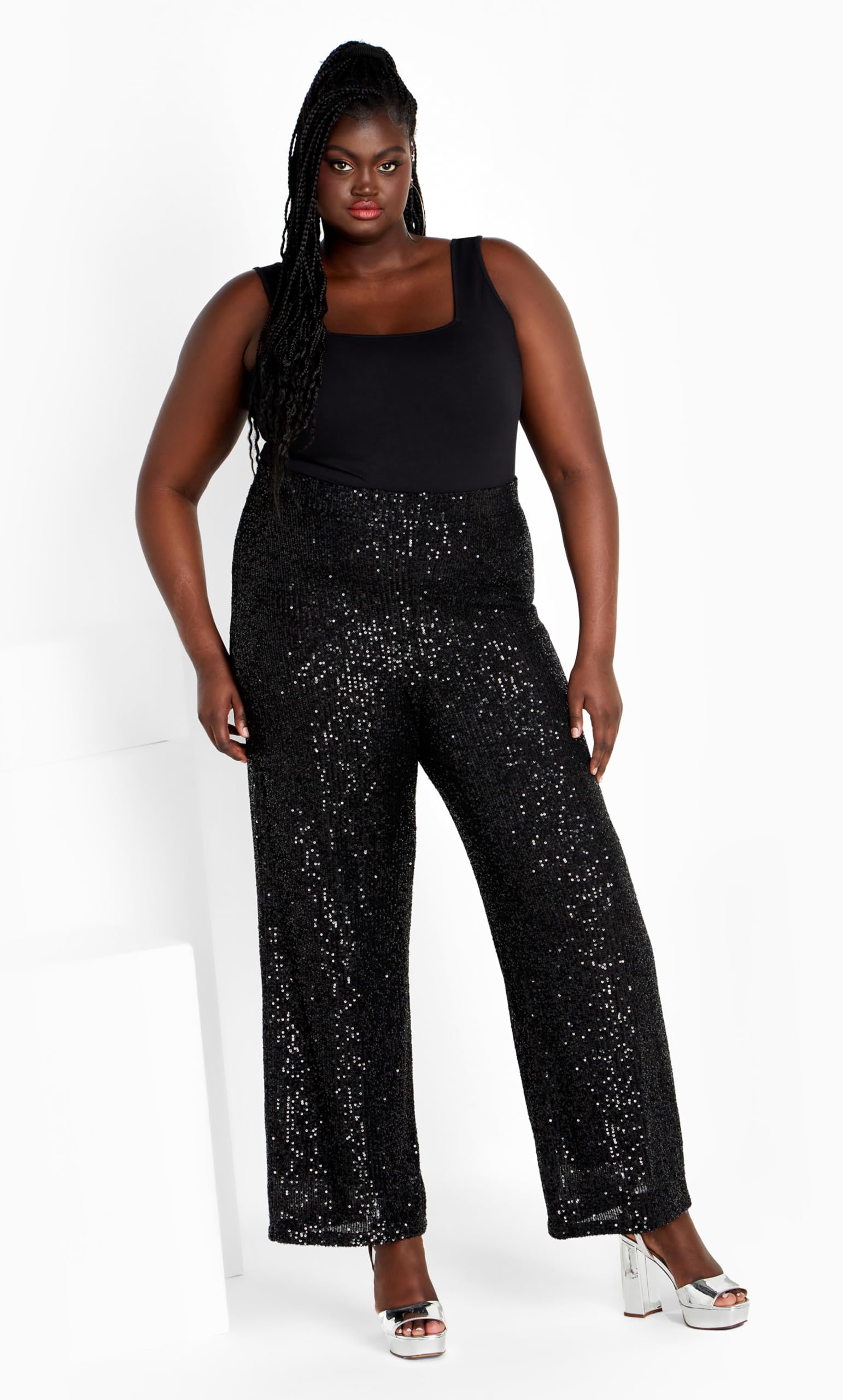 Sparkly Women's Avery Sequin Pants - Glamorous High-Waisted Party Pants for Women | Perfect for Night Out, Club Wear, and Special Occasions