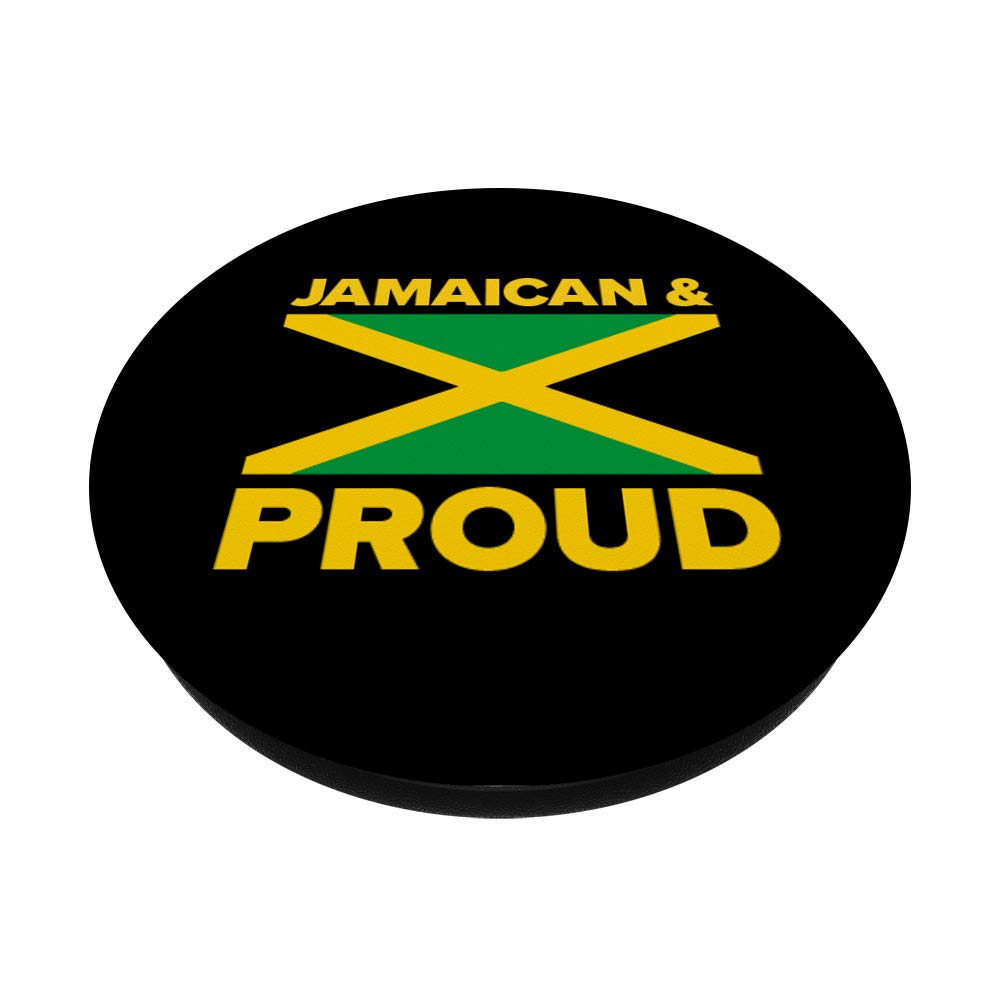 Proud Jamaican Flag Rasta PopSocket: Swappable Grip for Phones & Tablets - Perfect for Jamaica Lovers, Music Festivals, and Travel Enthusiasts