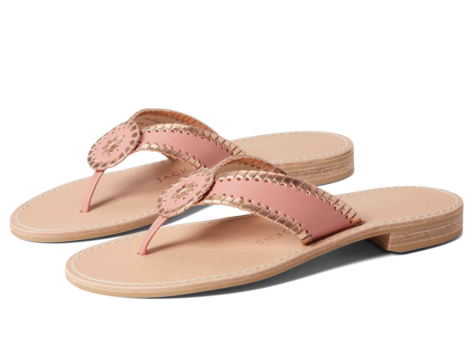 Jack Rogers Ro Sandal - Women's Comfortable Leather Flip Flops Sandals for Summer Beach, Pool, and Casual Wear | Stylish & Lightweight Footwear for Outdoor Activities