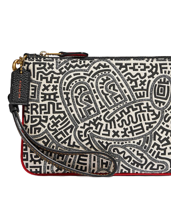 Coach Disney Mickey Mouse X Keith Haring Small Wristlet Crossbody Bag - Stylish Disney Collection for Women, Fashionable Accessory for Daily Use, Parties & Travel
