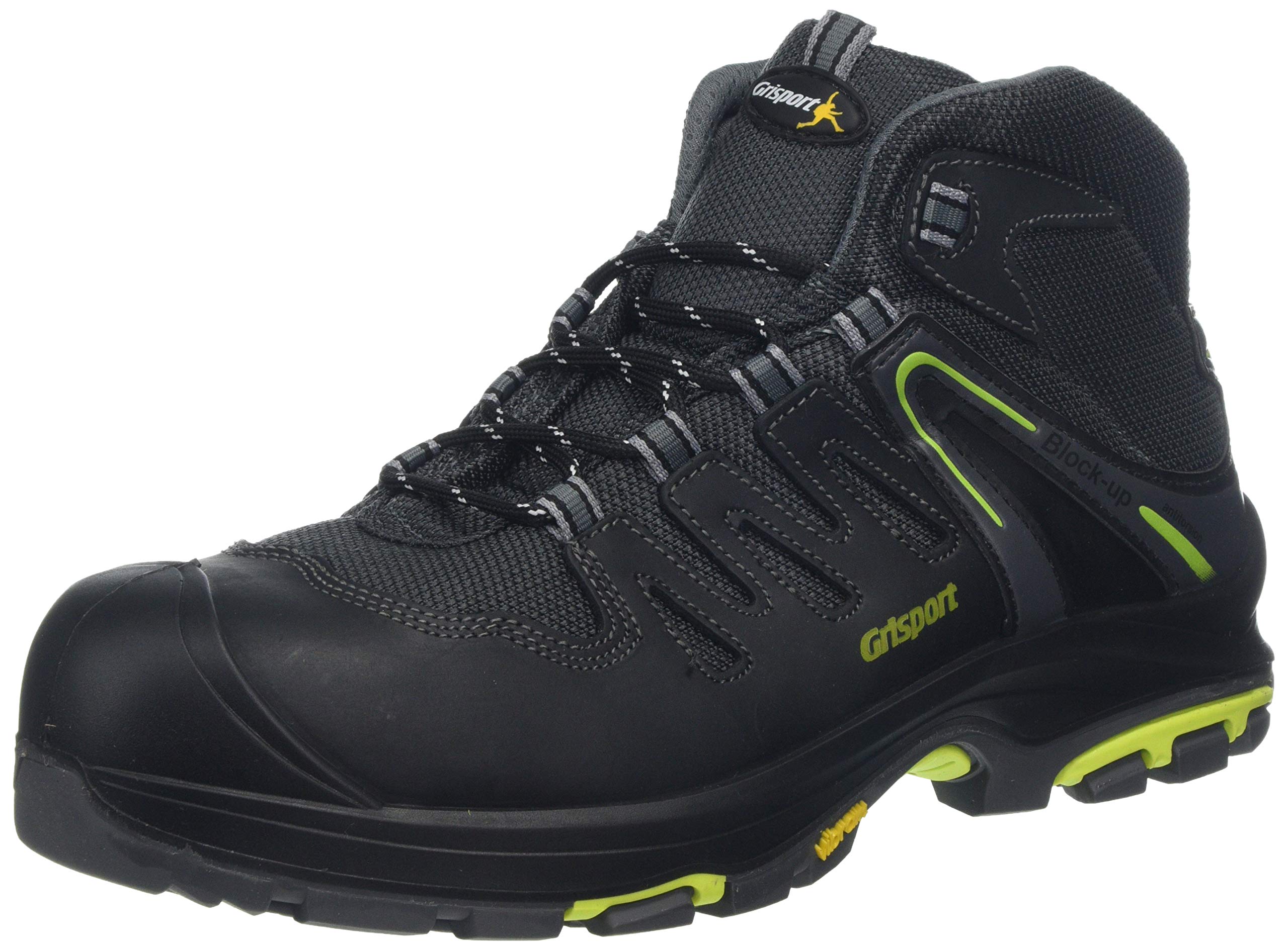 Grisport Men's Safety Work Boots - Steel Toe, Waterproof, Slip Resistant for Construction & Outdoor Work | Heavy Duty Work Shoes for Industrial Jobs & Hiking