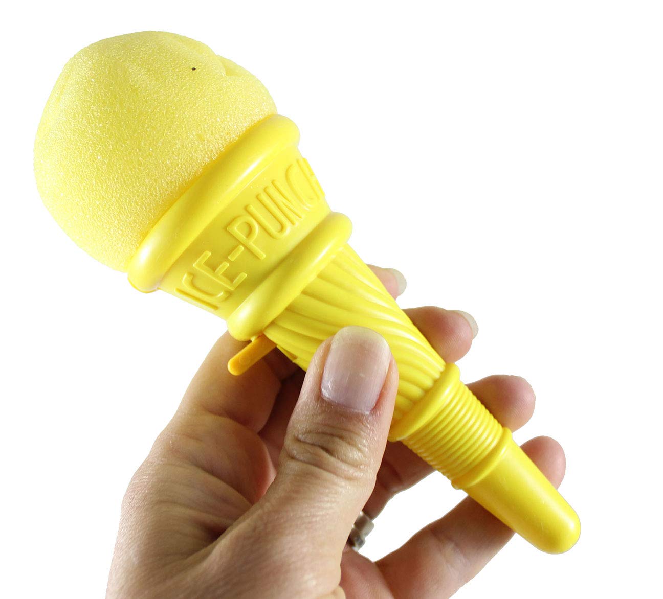 Bulk 12 Small Ice Cream Cone Shooter Popper Toys - Foam Ball Launcher Fun Novelty Party Favors for Kids Birthday, Carnival & Summer Outdoor Games