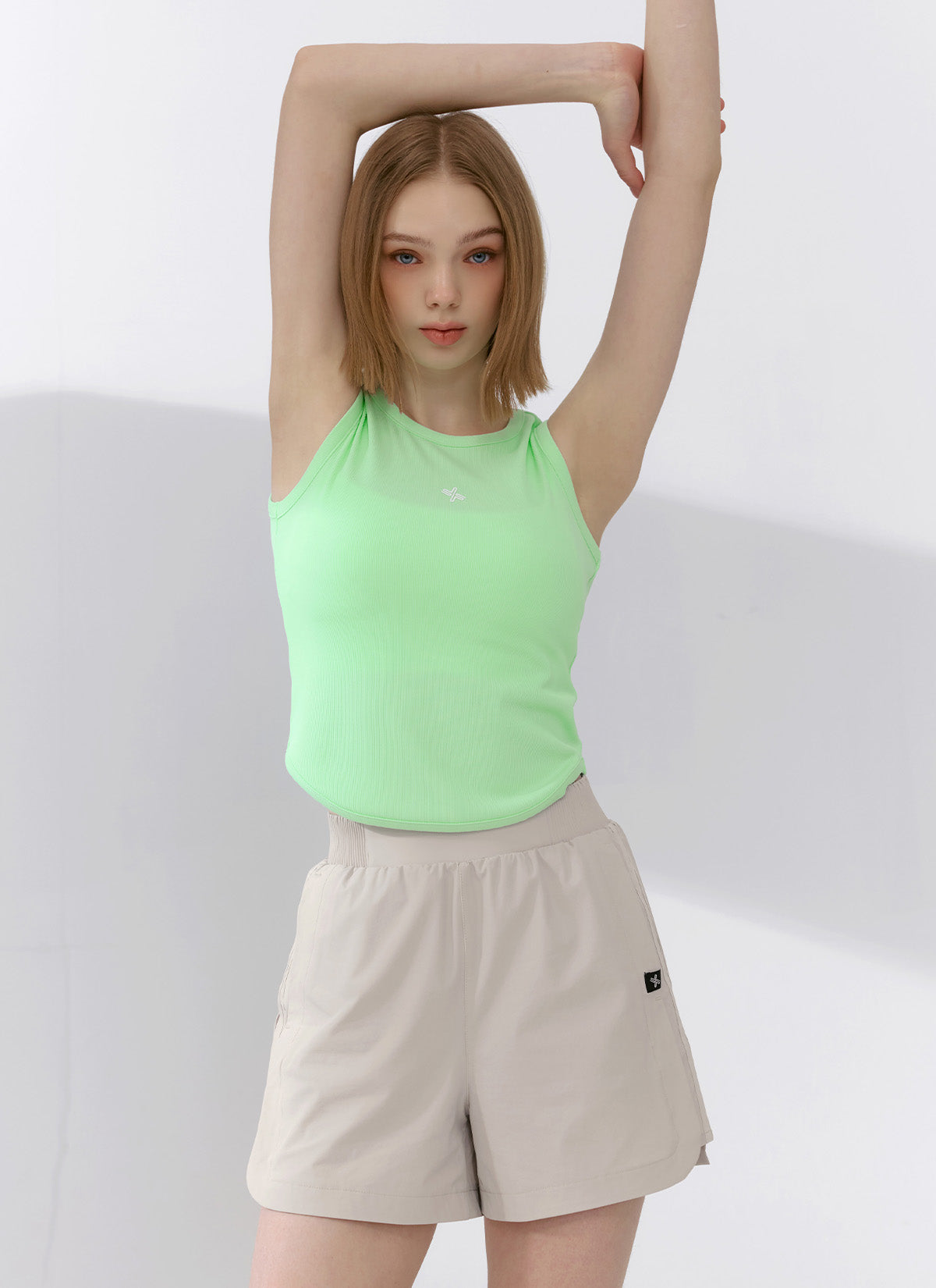 Ribbed Tension Sleeveless Top for Women - Stretchy Slim Fit Workout Shirt - Perfect for Yoga, Gym & Casual Wear