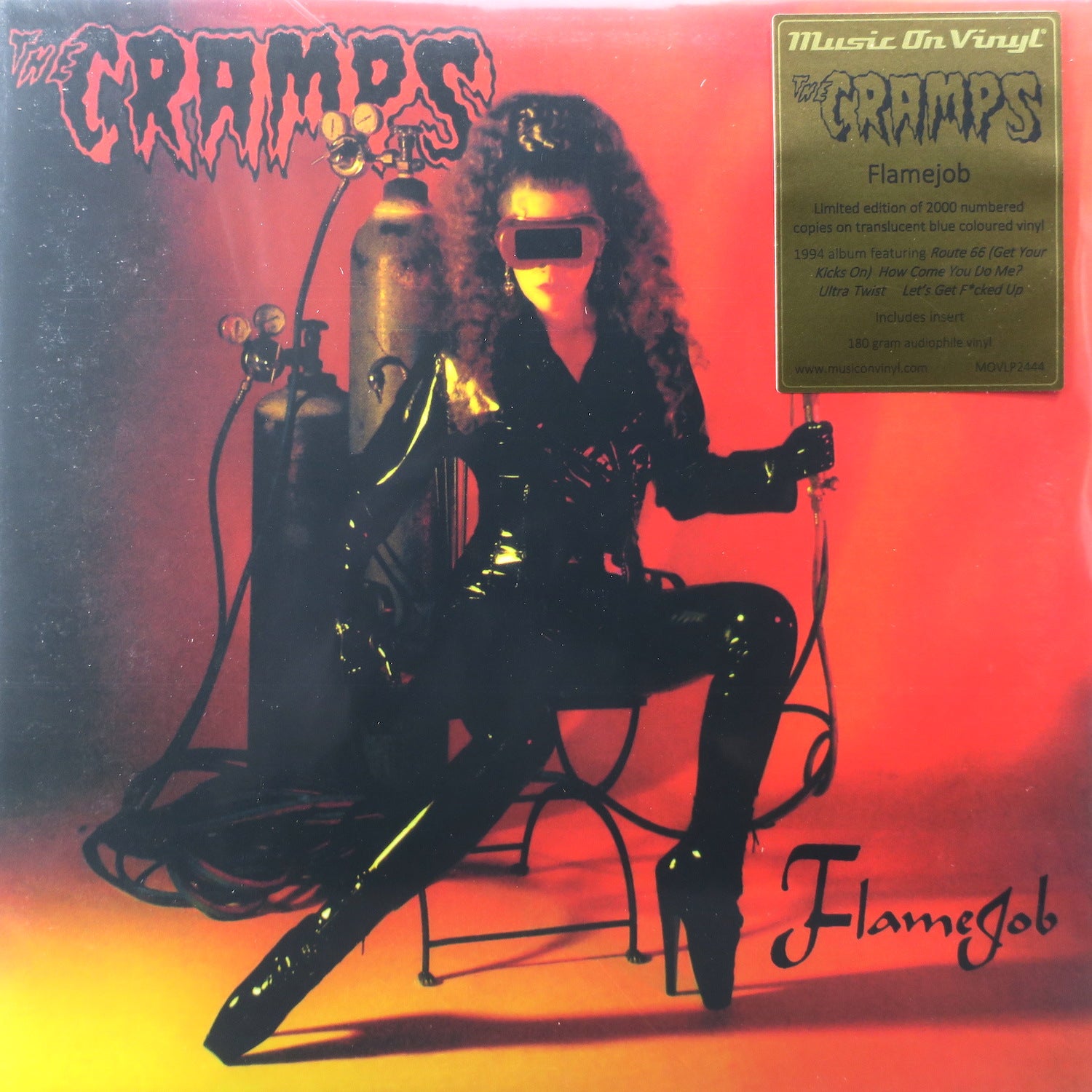 CRAMPS 'Flamejob' 180g Blue Vinyl LP Record - Limited Edition Rock Music Album for Vinyl Collectors & Music Lovers - Perfect for Home Listening, DJ Sets & Record Collections