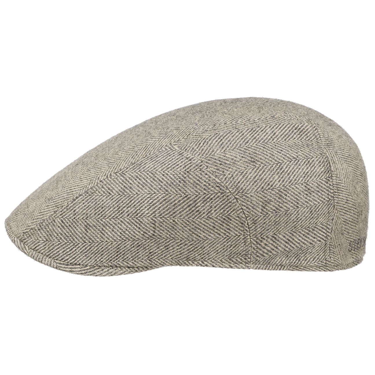 Stetson Sustainable Herringbone Flat Cap for Men – Eco-Friendly Wool Hat for Casual Wear, Outdoor Activities & Vintage Style