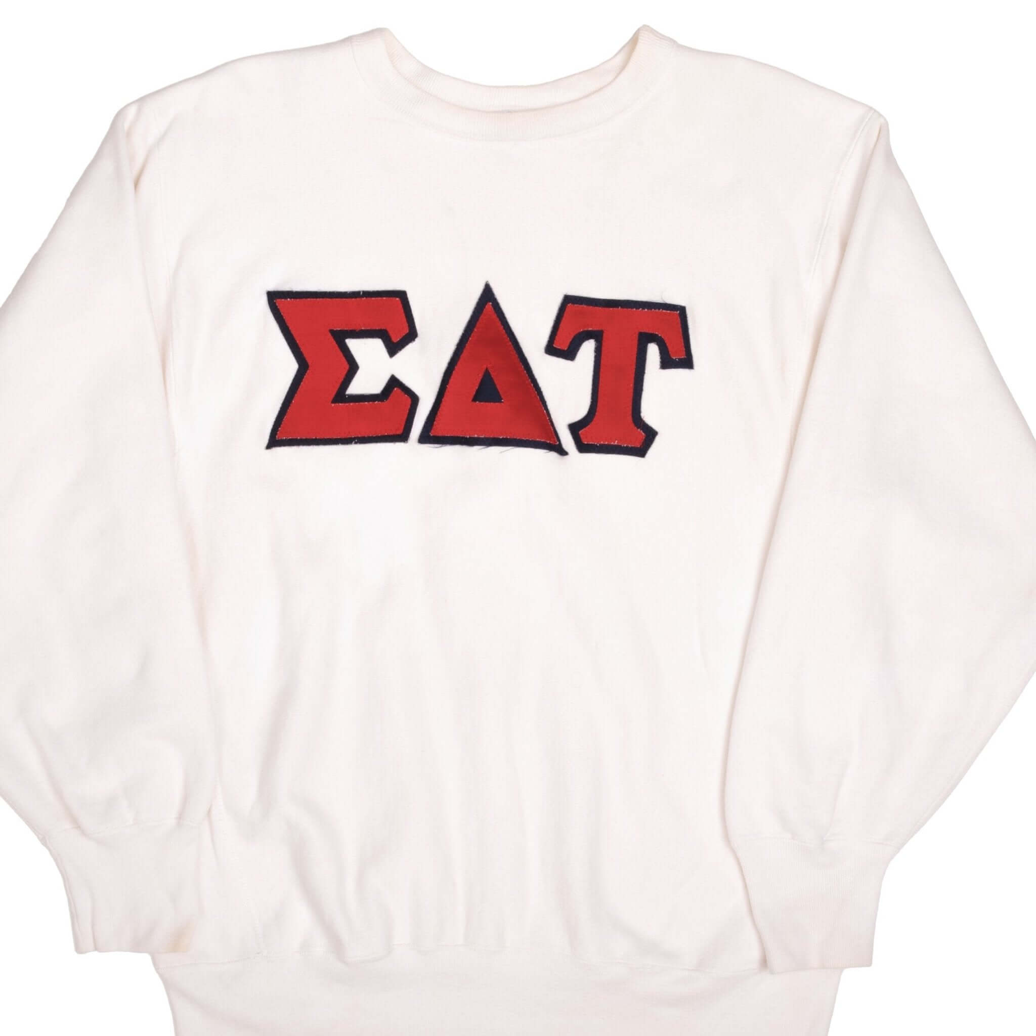 Vintage Champion Reverse Weave Sigma Delta Tau Sweatshirt 1990s XL Made in USA - Retro College Style for Casual Wear & Street Fashion
