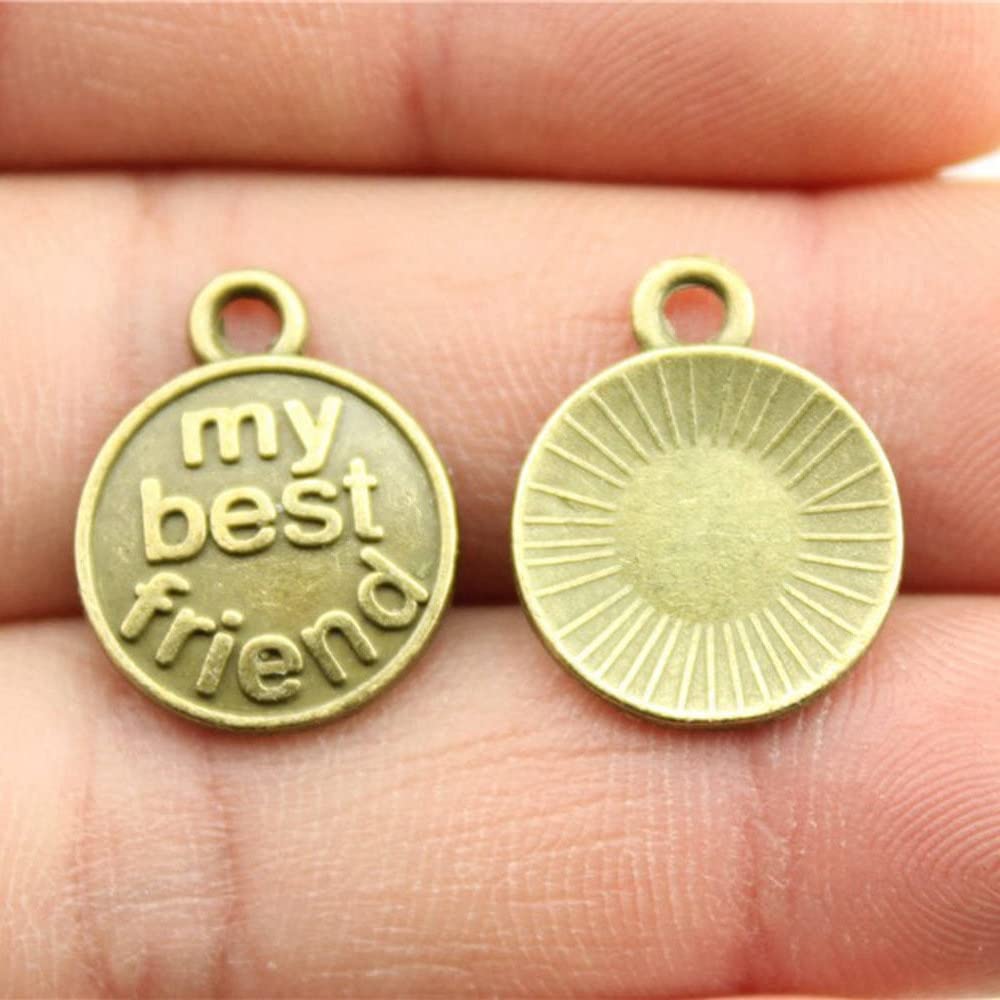Handmade Friends Charms for Jewelry Making - DIY Craft Supplies & Accessories - Perfect for Bracelets, Necklaces, and Gift Giving