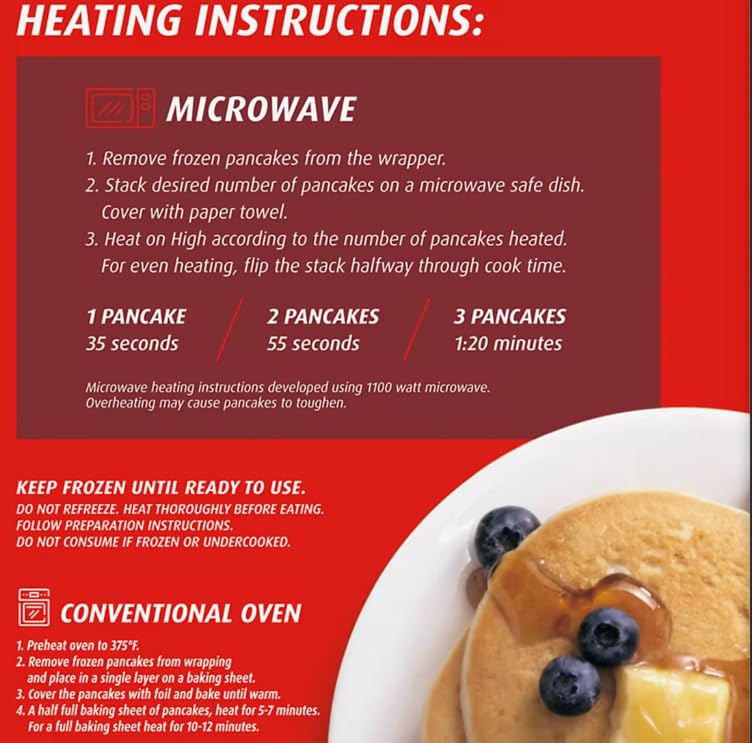 Premier Protein Frozen Protein Pancakes - 24 Count (30.8 oz, 1.93 lb) | High Protein Breakfast for Weight Loss & Muscle Building | Quick & Easy Healthy Meal for Busy Mornings