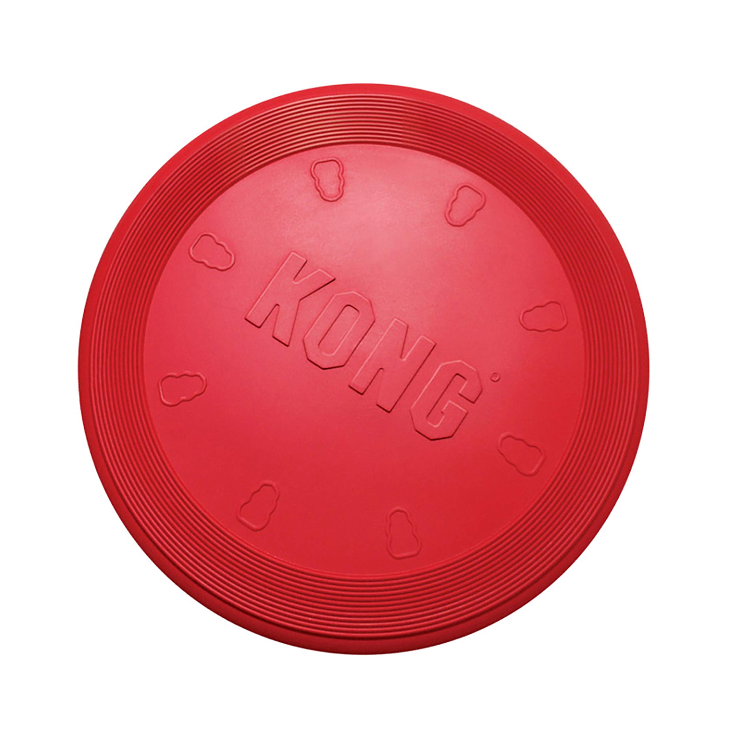 KONG Flyer Dog Toy - Durable Rubber Flying Disc for Dogs - Perfect for Outdoor Play, Fetch, and Training