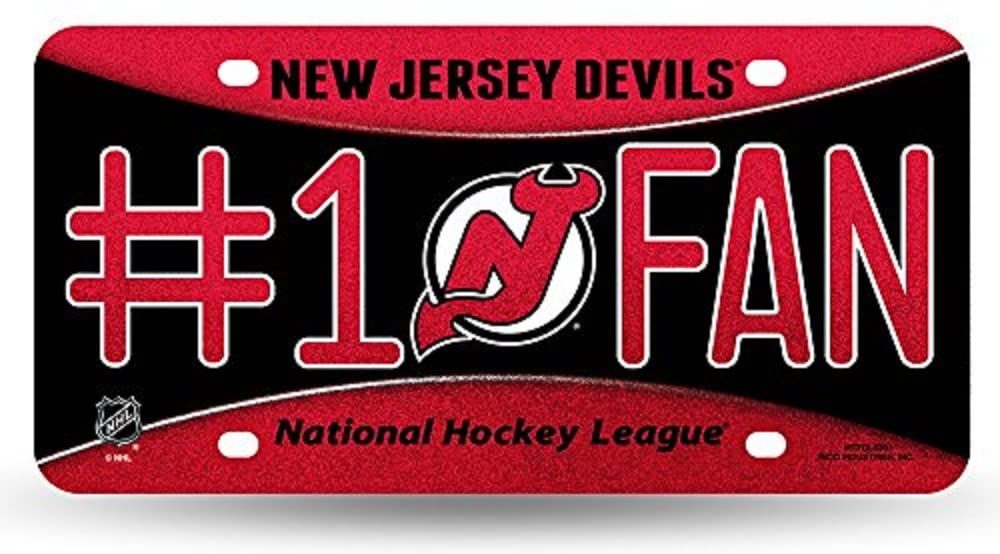 Rico NHL Bling #1 Fan Metal Auto Tag - Premium Car Accessories for Hockey Lovers - Perfect for Game Day, Tailgating & Showing Team Spirit