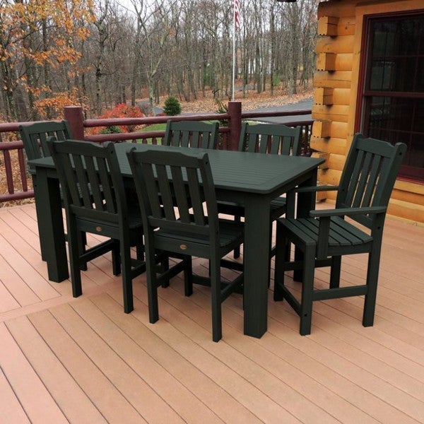 Lehigh 7-Piece Rectangular Outdoor Dining Set - Patio Furniture for Garden, Backyard, Poolside & BBQ Gatherings
