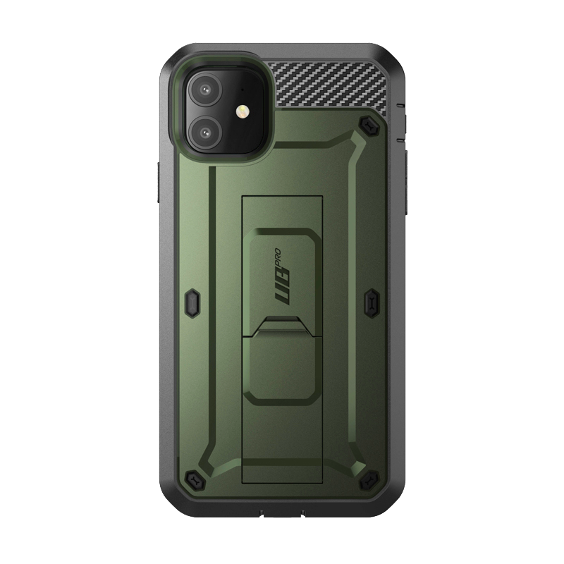 iPhone 11 6.1 Inch Shockproof Case - Unicorn Beetle Pro Rugged Protective Cover with Built-in Screen Protector, Military Grade Drop Protection, Dark Green - Perfect for Outdoor, Work & Extreme Sports