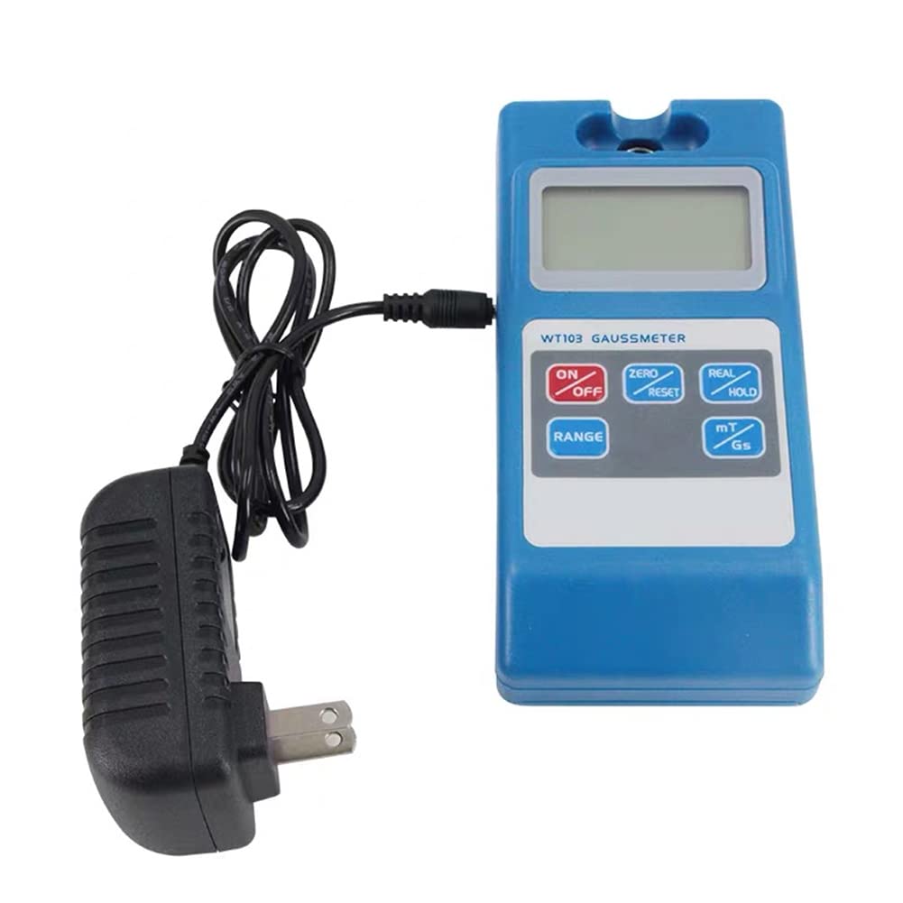 Digital Gaussmeter/Tesla Meter 0-2000mT Range with mT/Gs Auto-Switch | High Precision Magnetic Field Tester for Permanent Magnets, Motors, Speakers & Industrial Use | NS Function & Probe Included | Ideal for Laboratory, Engineering & Quality Control Applications