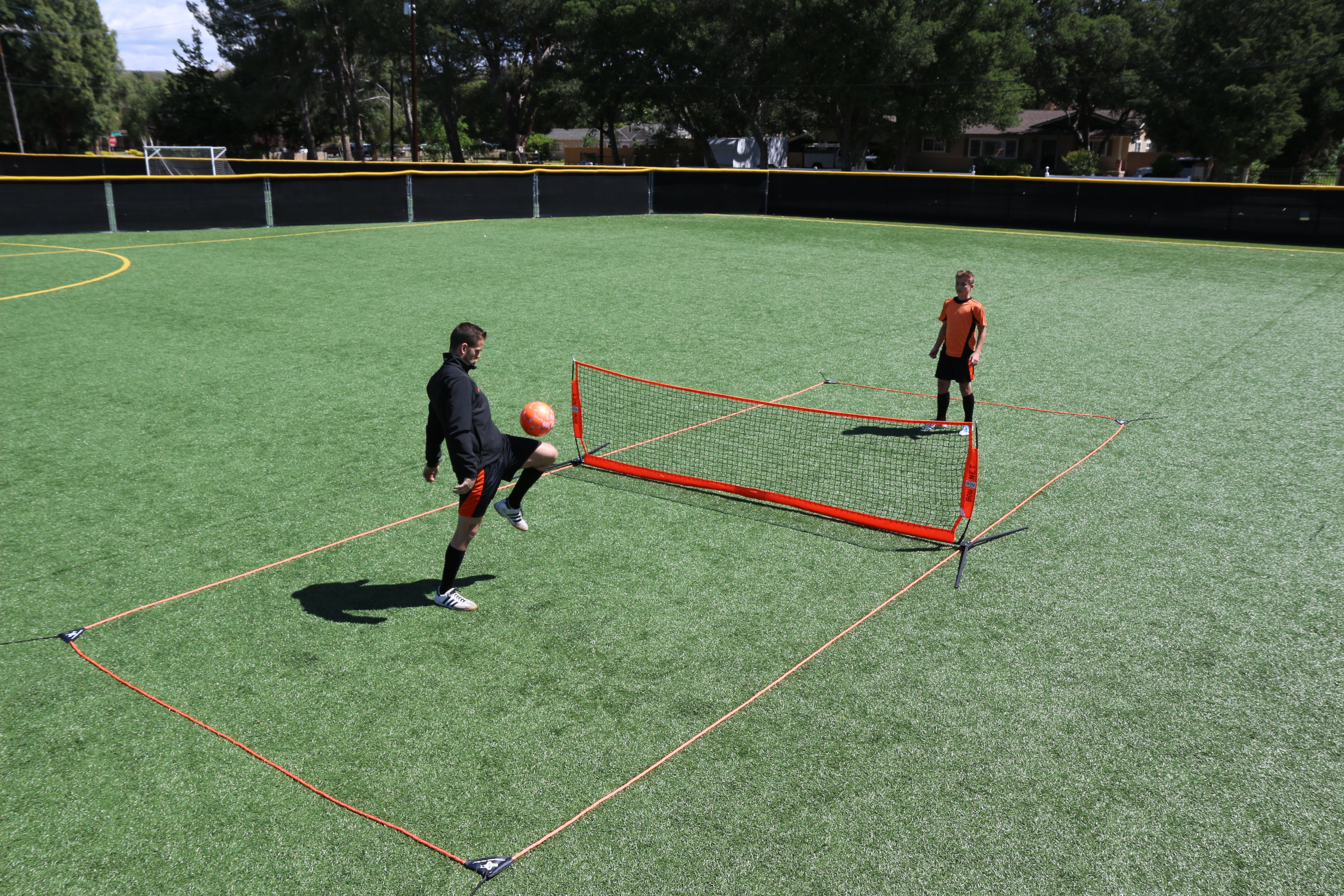 12' Portable Sports Net - Adjustable for Soccer, Tennis, Volleyball & More | Perfect for Backyard, Court & Field Training | Durable Multi-Sport Barrier