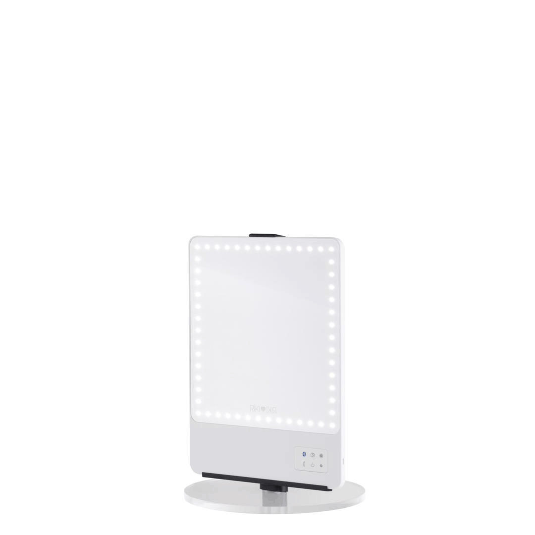 RIKI Skinny Vanity Stand with Mirror | Modern Narrow Makeup Dressing Table | Perfect for Small Spaces, Bedroom, Apartment & Dorm Room Organization