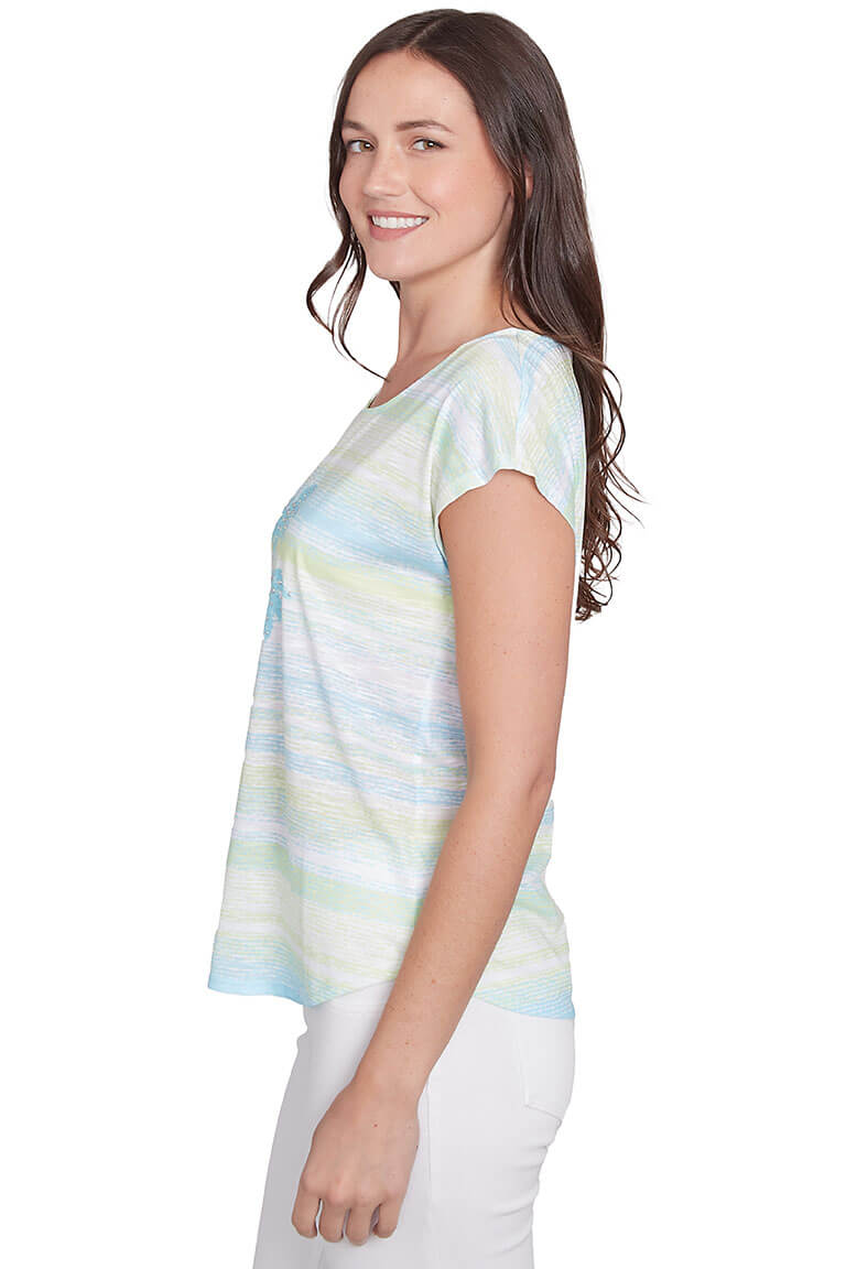 Stylish Petite Studded Palm Top for Women - Perfect for Spring Outfits & Casual Wear