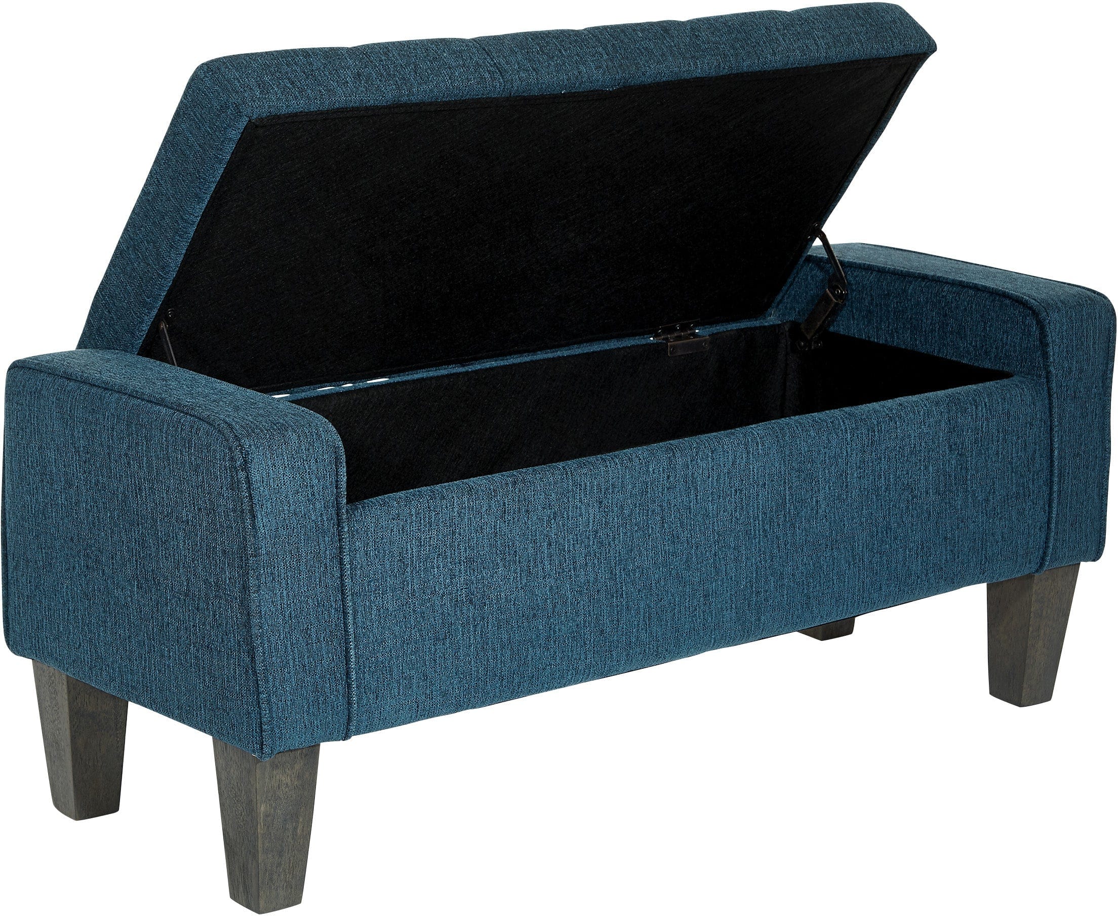 Office Star Baytown Storage Bench [SB562] - Stylish Entryway Organizer with Seat & Hidden Storage for Home, Office, or Mudroom